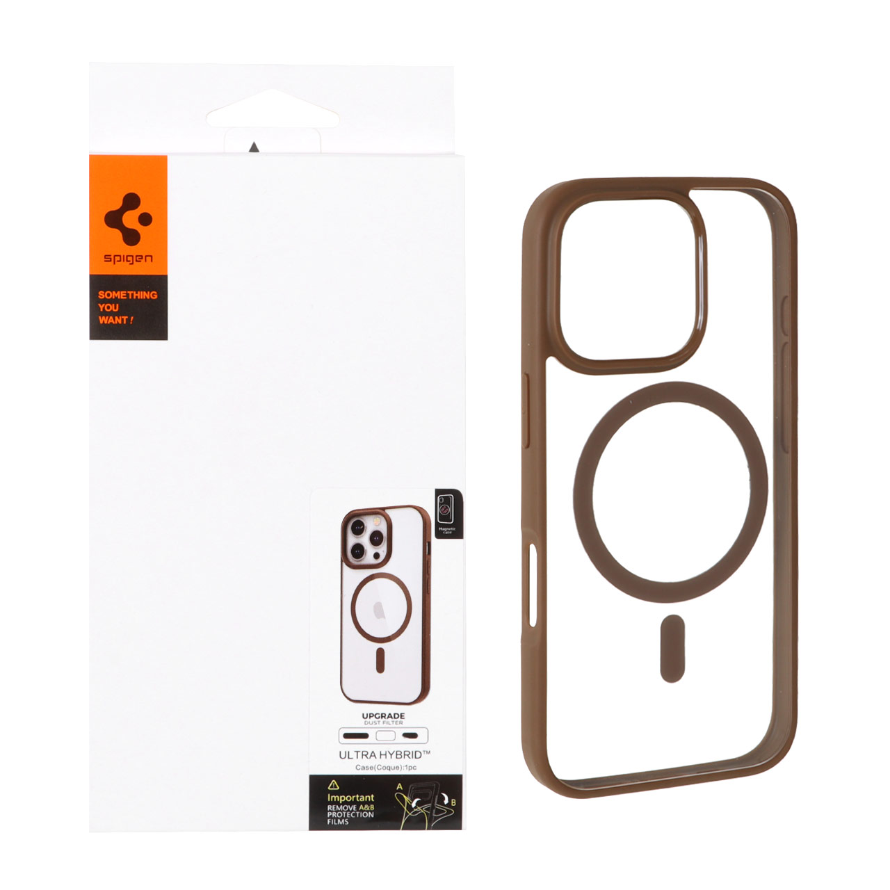 قاب مگ‌سیف Spigen Ultra Hybrid با توری اسپیکر فلزی طرح صحرایی مناسب برای آیفون 16 پرو