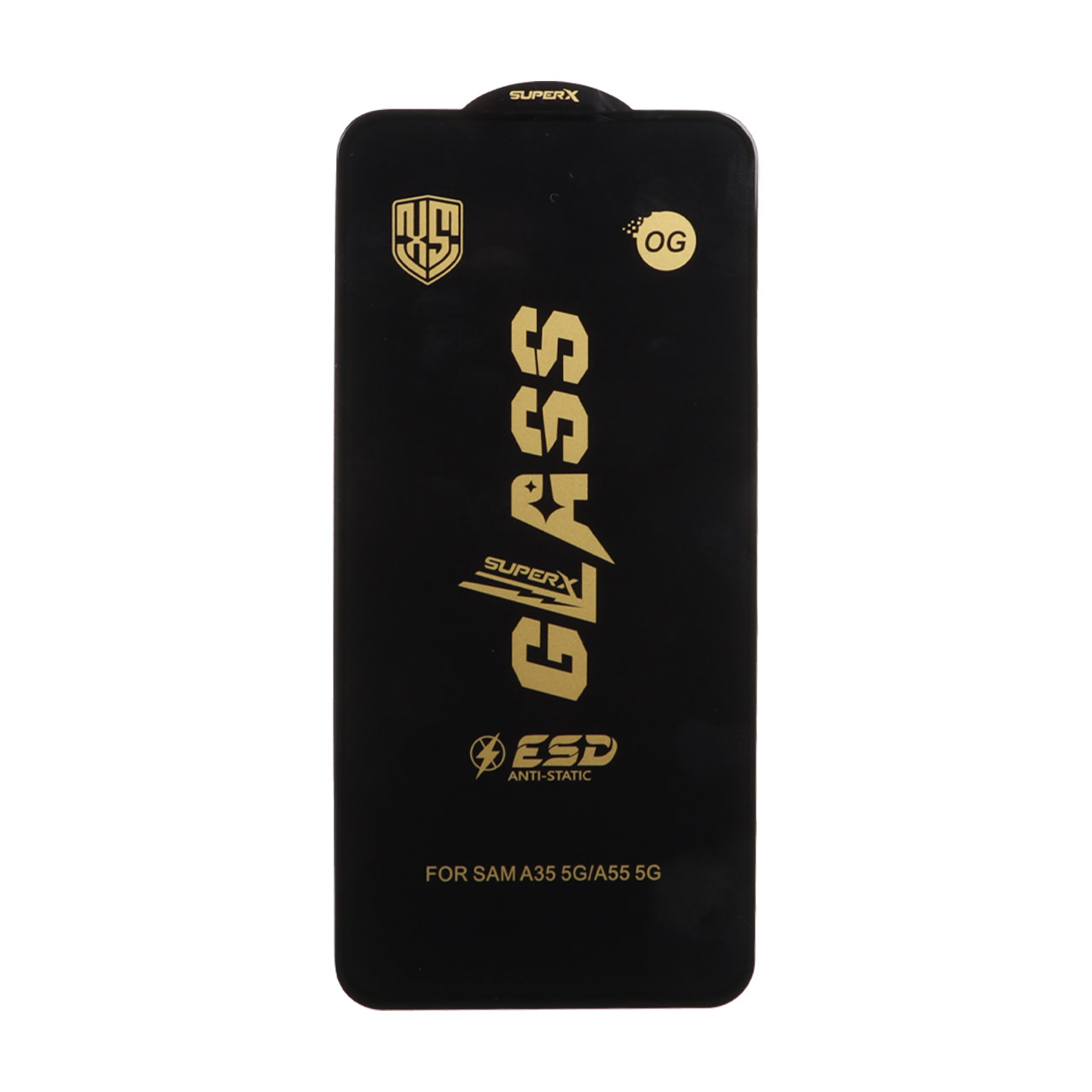 محافظ صفحه نمایش شیشه ای درجه یک Full Cover Super X OG - ESD OVOG مدل Samsung Galaxy A27 / A35 / A55