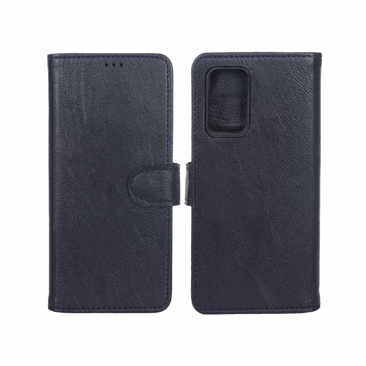 کیف موبایل چرمی مگنتی مناسب برای Samsung Galaxy A13 4G / A13 5G / A04s / M13 4G / M23 / F13 - سرمه ای