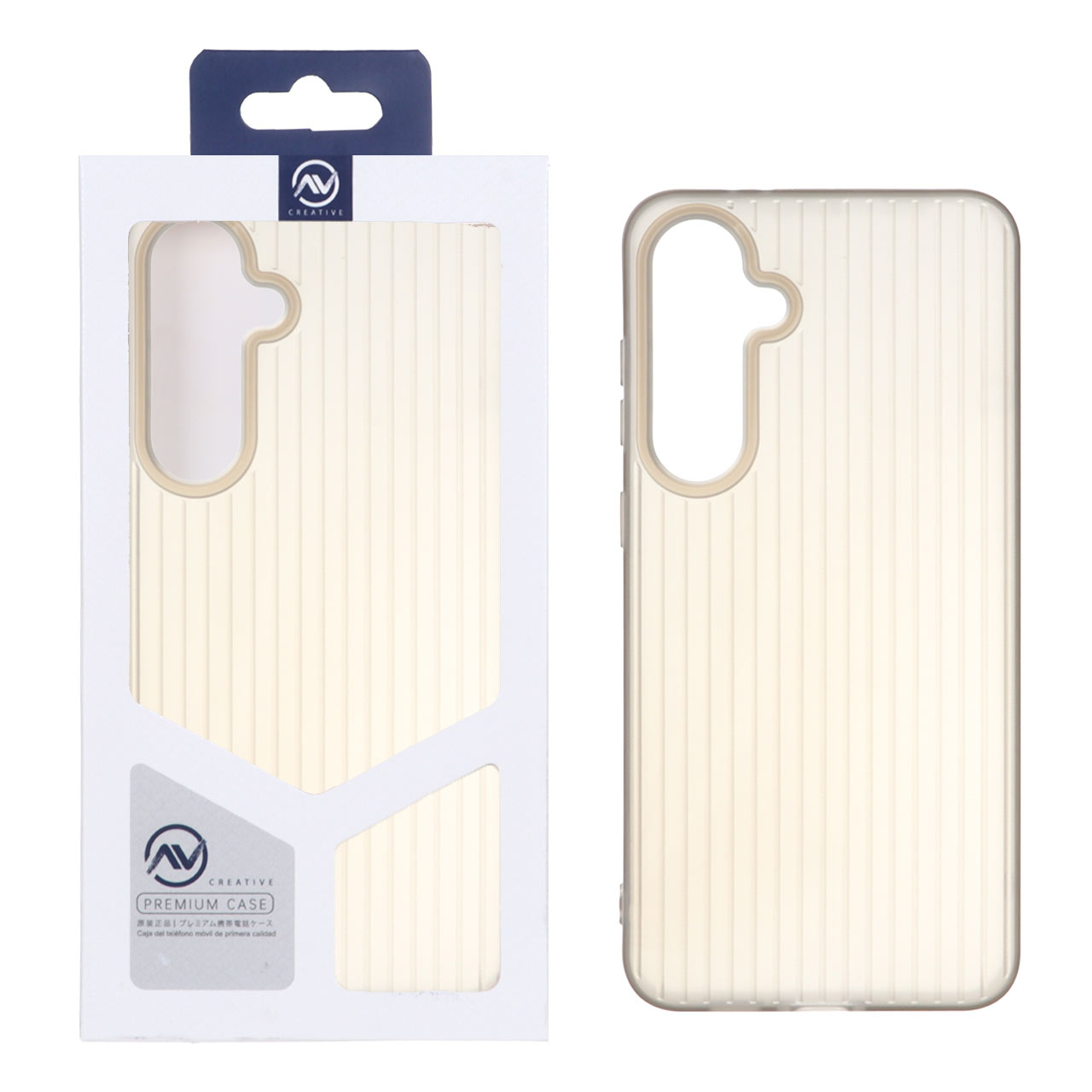 قاب ژله ای طرح Line Case خط‌دار مناسب برای سامسونگ گلکسی اس 24 اف ای خاکستری