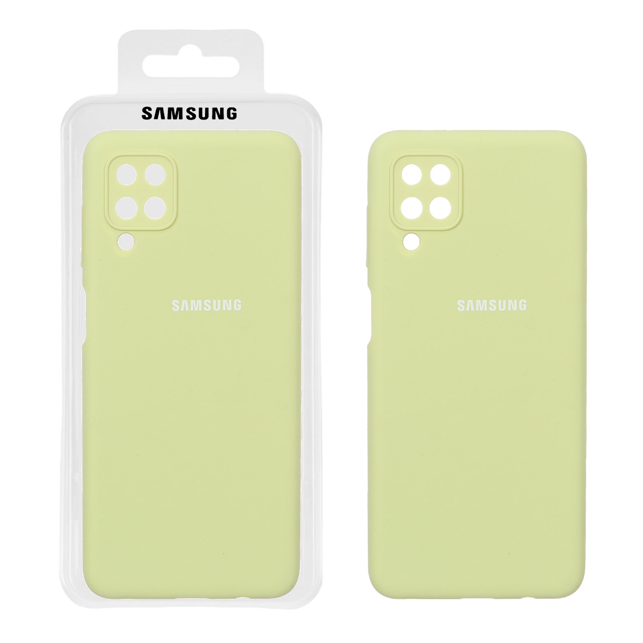 قاب سیلیکونی پاک کنی اورجینال درجه یک Samsung Galaxy A12 / M12 / F12 - سبز مغز پسته ای کد 1 (پک دار)