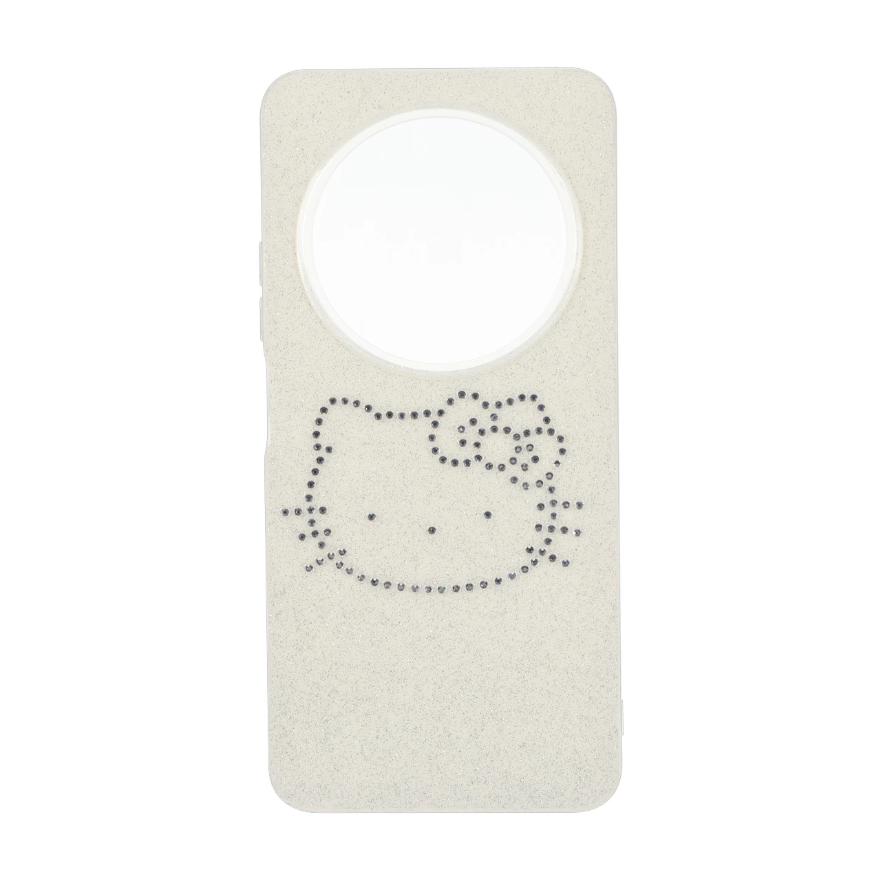 قاب اکلیلی Kitty نگین دار Xiaomi Redmi 14C / Redmi A3 Pro / Redmi A4 / Poco C75 - کرم
