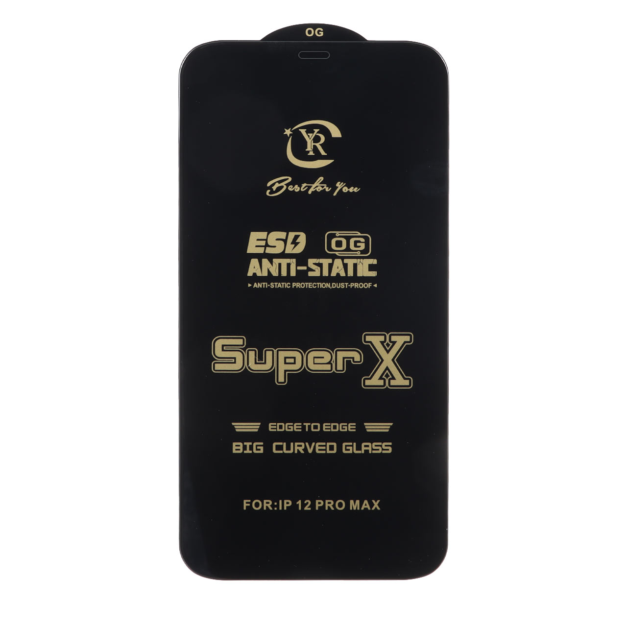 محافظ صفحه نمایش آنتی استاتیک Super X فول کاور مناسب برای آیفون 12 پرو مکس