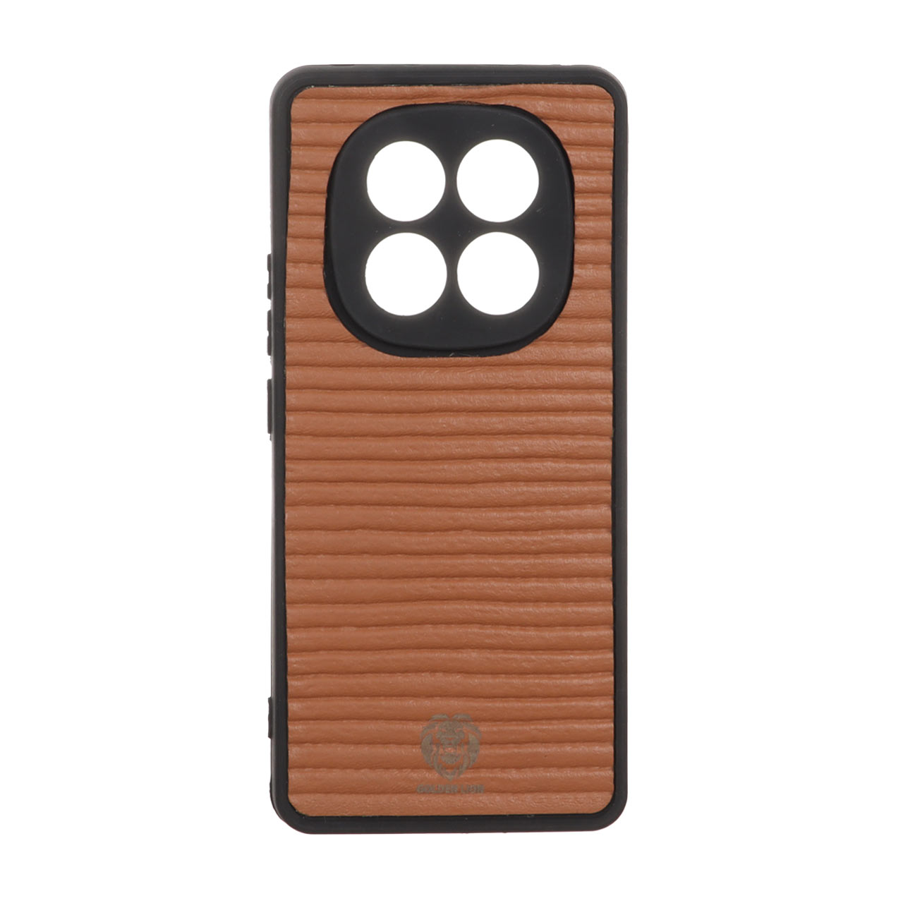 قاب Golden Lion شیاردار Xiaomi Redmi Note 14 Pro 5G / Redmi Note 14 Pro Plus 5G / Poco X7 5G - کاراملی