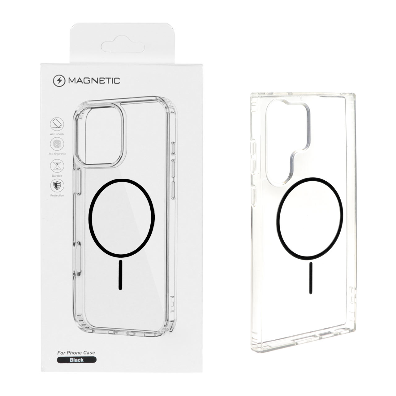 قاب اورجینال Magnetic دور ژله ای MagSafe شفاف مناسب برای سامسونگ گلکسی S23 اولترا