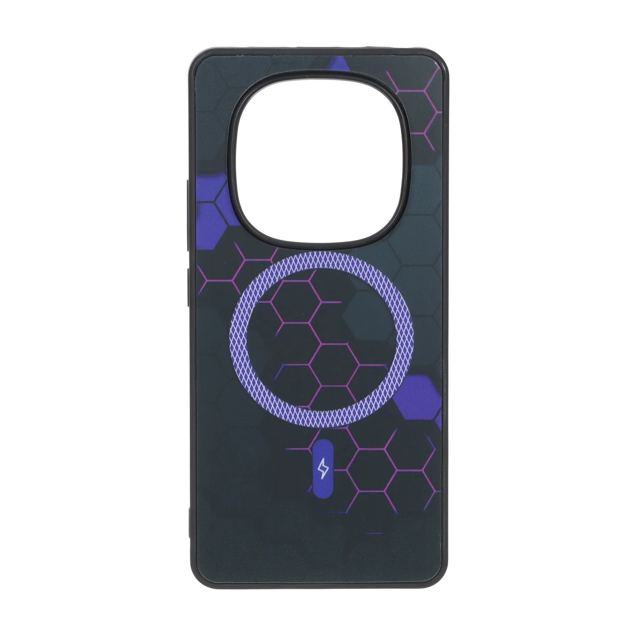 قاب طرح Hexagon مگ سیف هاشور دار مناسب برای شیائومی ردمی نوت 14 پرو 4G
