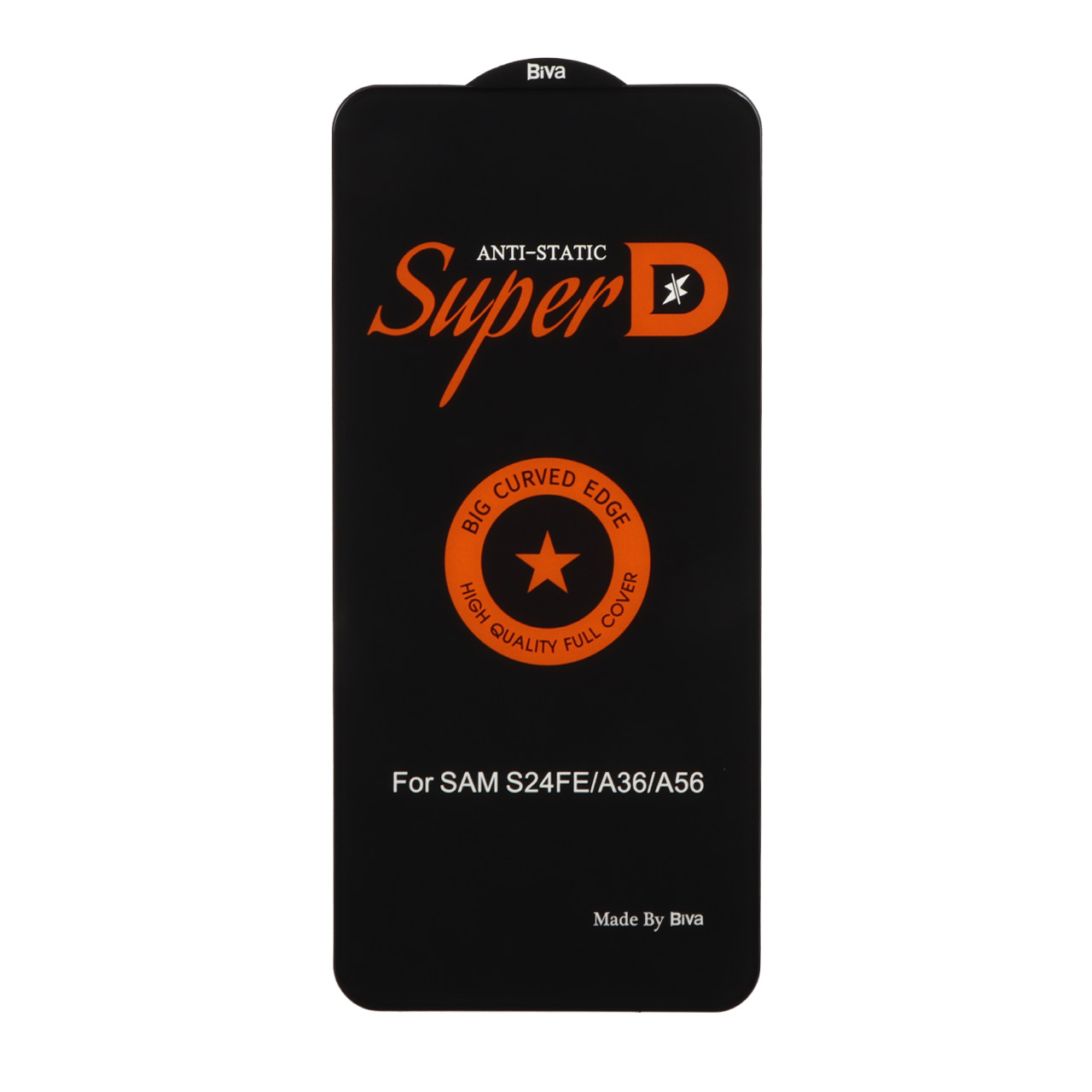 محافظ صفحه نمایش شیشه ای Full Cover Super D Biva مناسب برای Samsung Galaxy S25 FE / S24 FE / A57 / A37 / A56 / A36