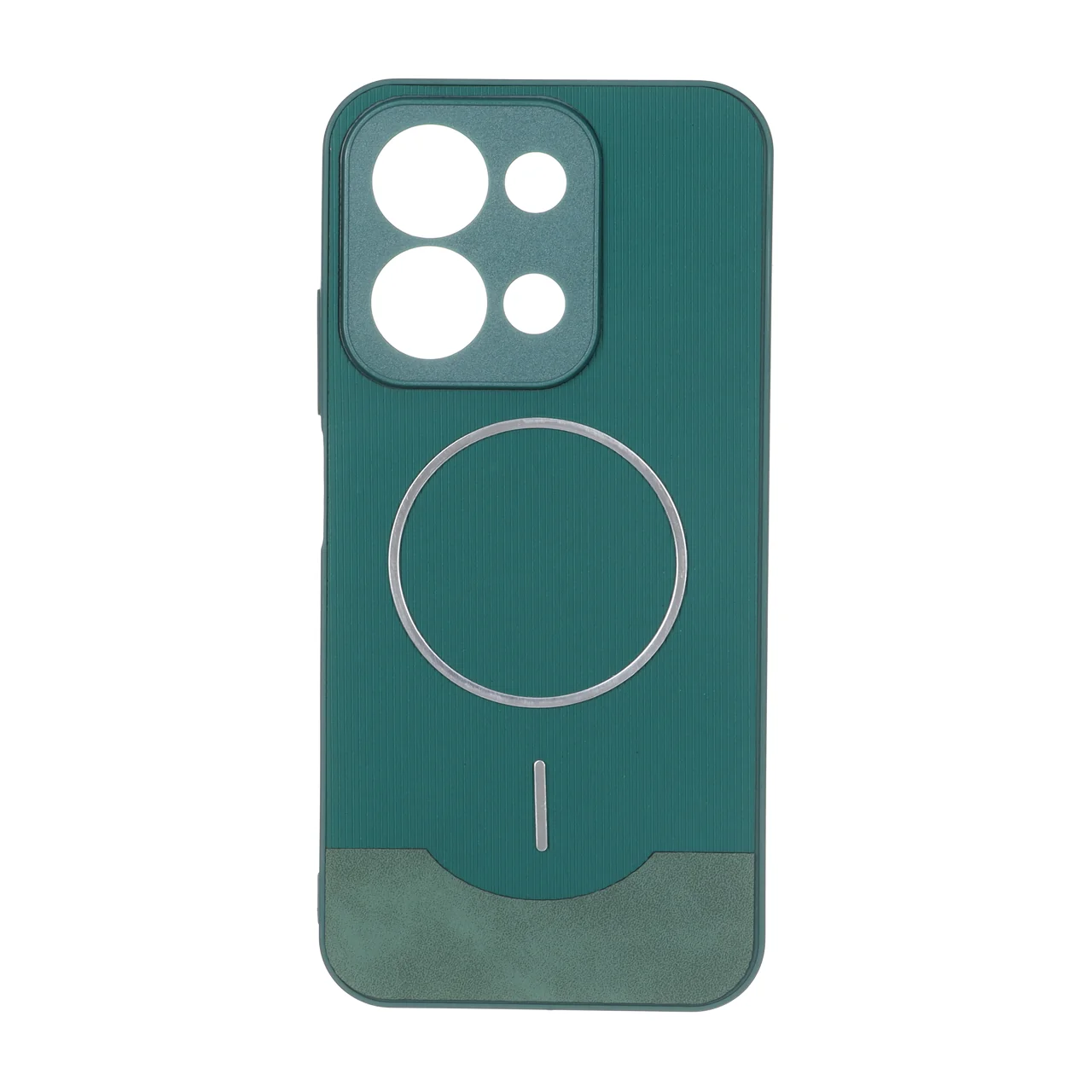قاب Line Case جیر MagSafe فلزی محافظ لنزدار سبز مناسب برای شیائومی ردمی 15C و پوکو C85