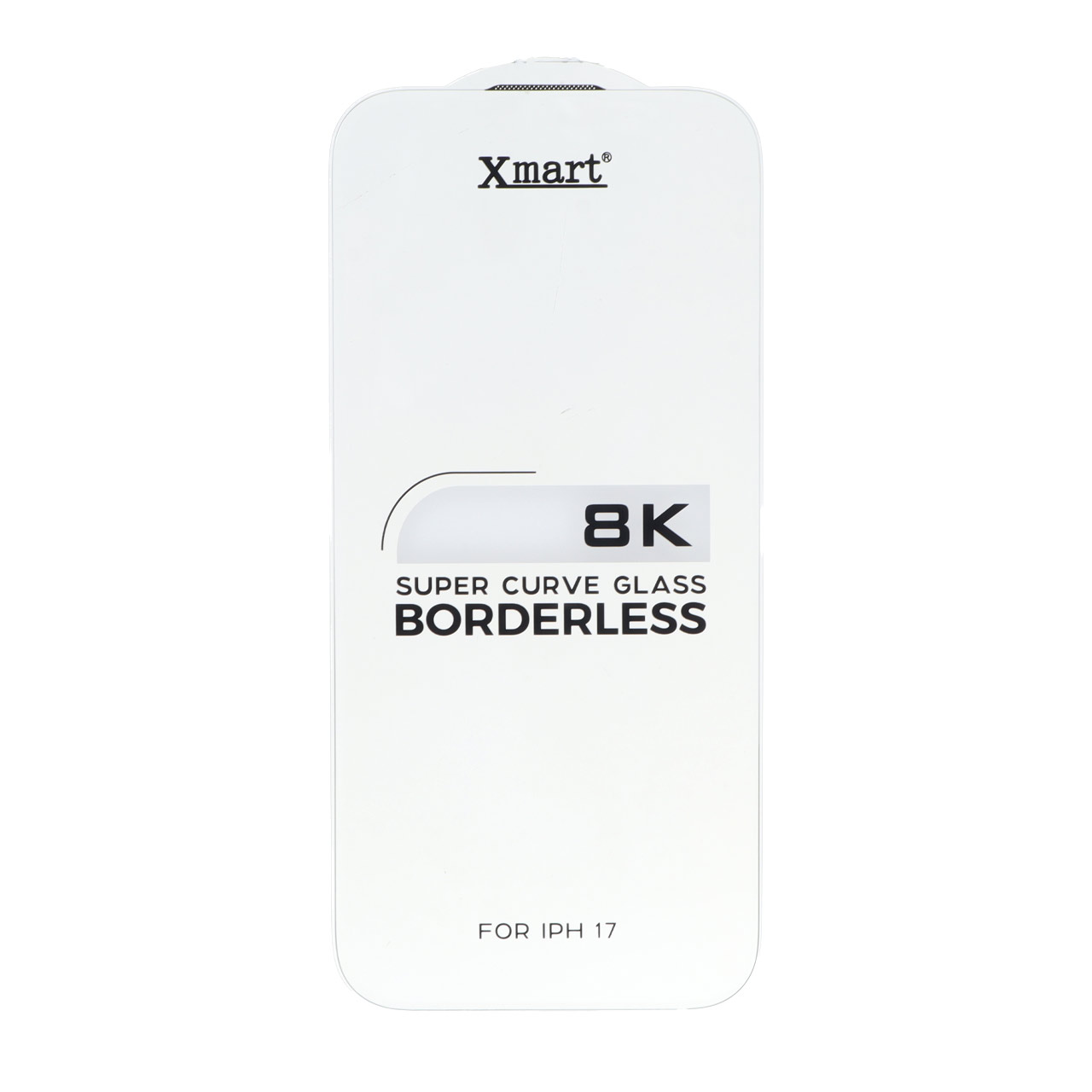 محافظ صفحه نمایش شیشه ای Xmart 8K Super Curve بدون حاشیه مناسب برای آیفون 17