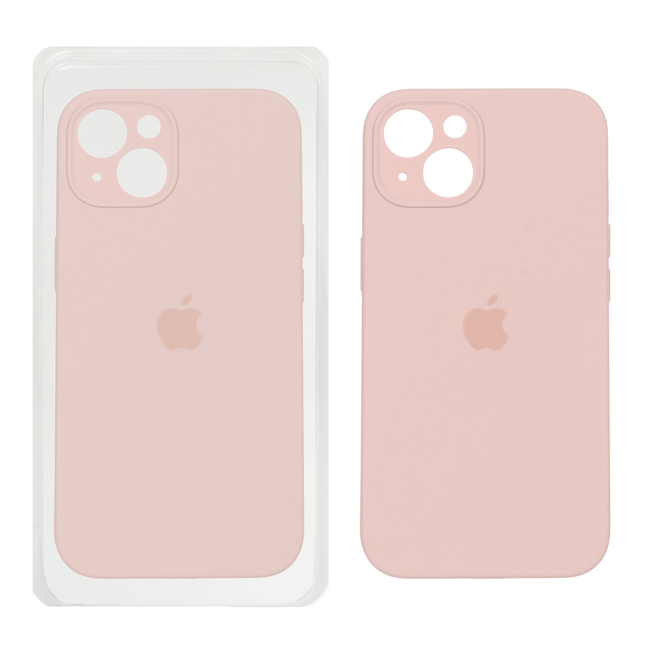 قاب سیلیکونی پاک کنی اورجینال ++A مدل Apple iPhone 13 / iPhone 14 - صورتی چرک (پک دار)