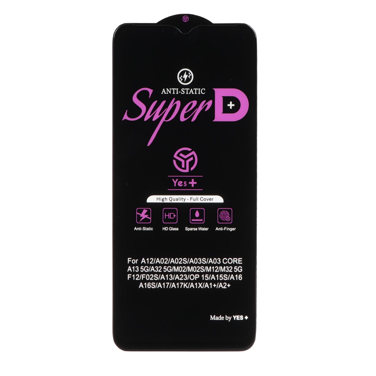 محافظ صفحه نمایش شیشه ای Super D Anti Static Yes Plus مناسب برای گوشی های سامسونگ و سایر مدل ها