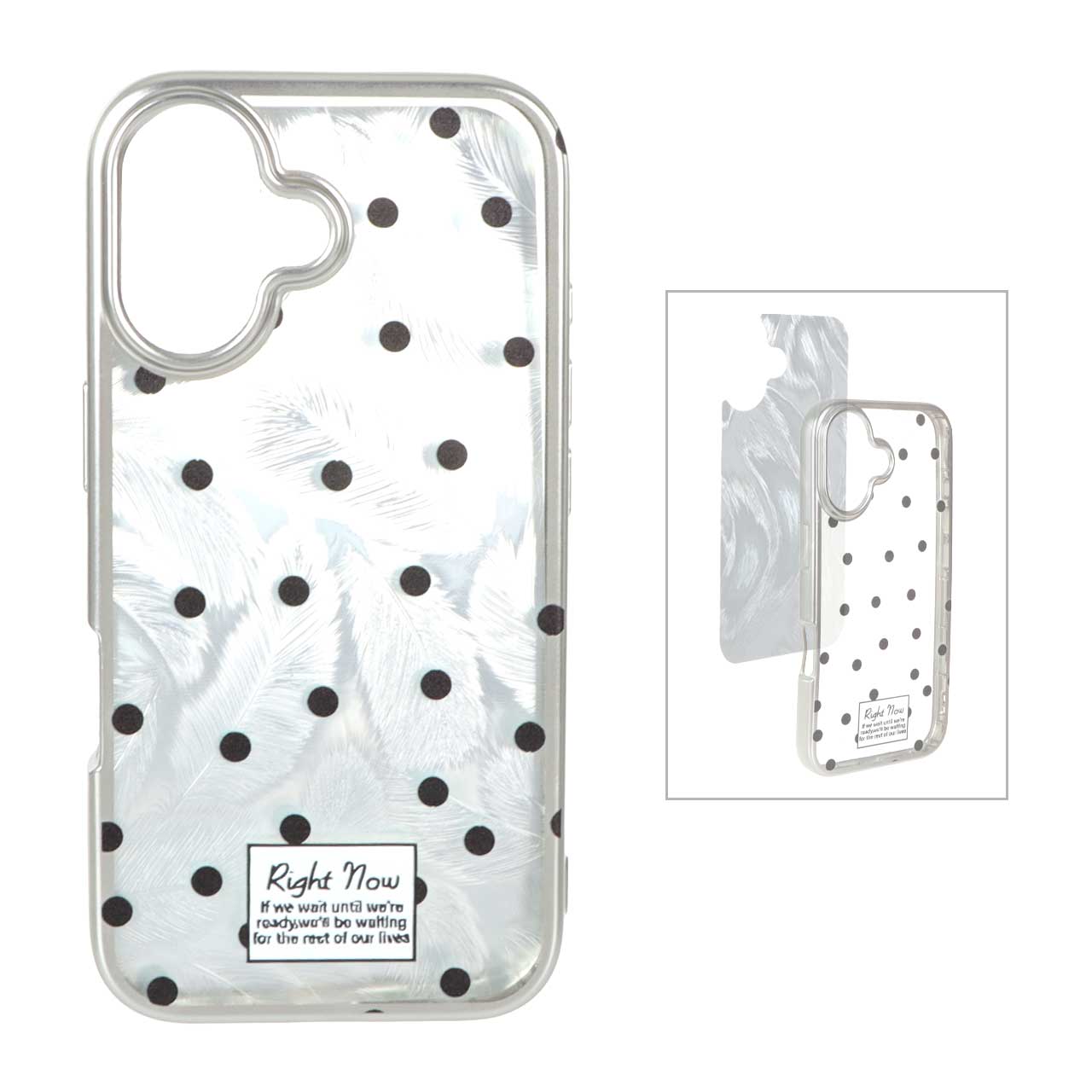 قاب ژله ای طرح دار سیلور Apple iPhone 16 - کد 50