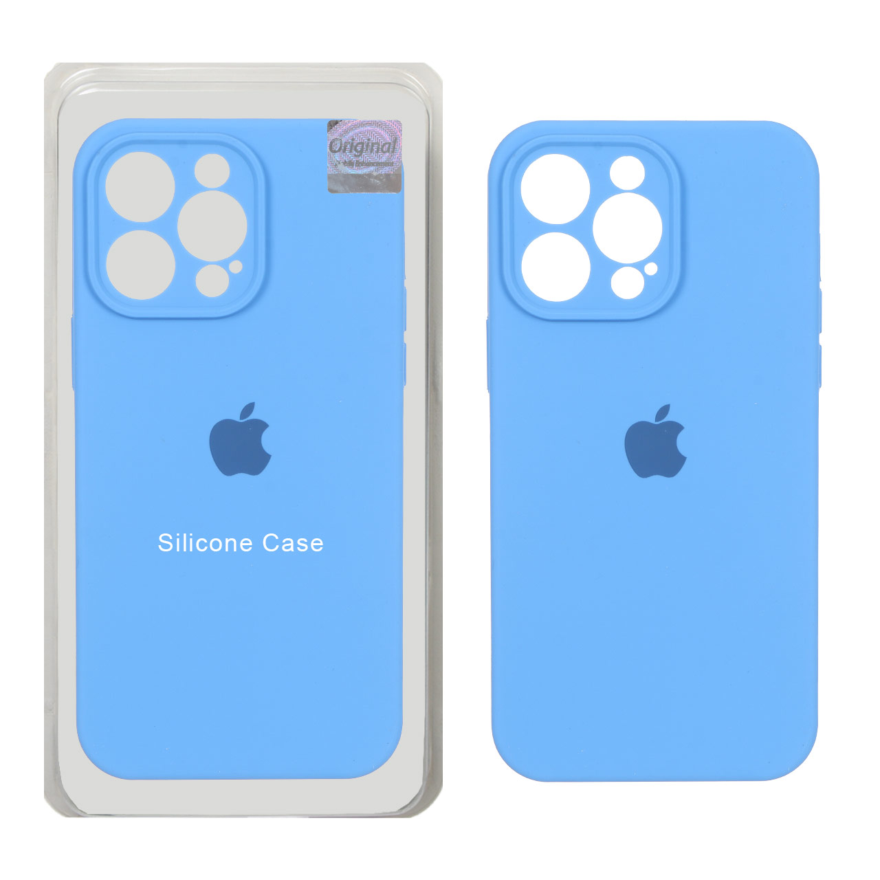 قاب سیلیکونی پاک کنی اورجینال Master Quality مدل Apple iPhone 14 Pro Max - آبی (پک دار)