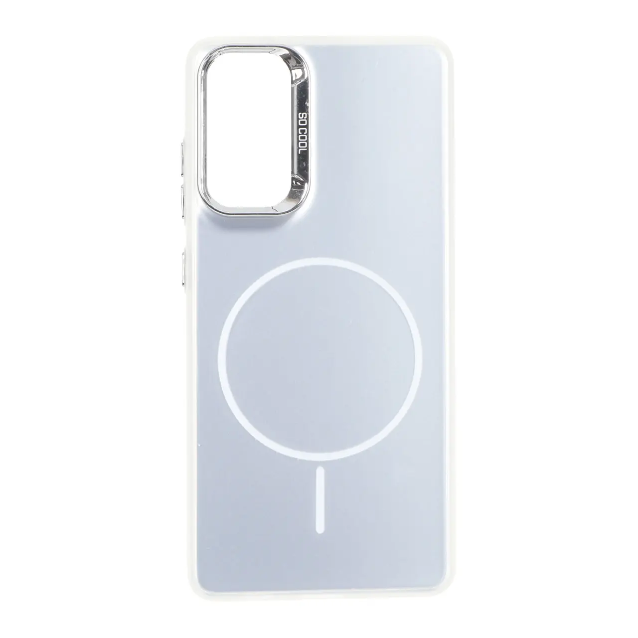 قاب SO COOL طرح مگ سیف Slim مدل Samsung Galaxy S20 FE - نقره ای