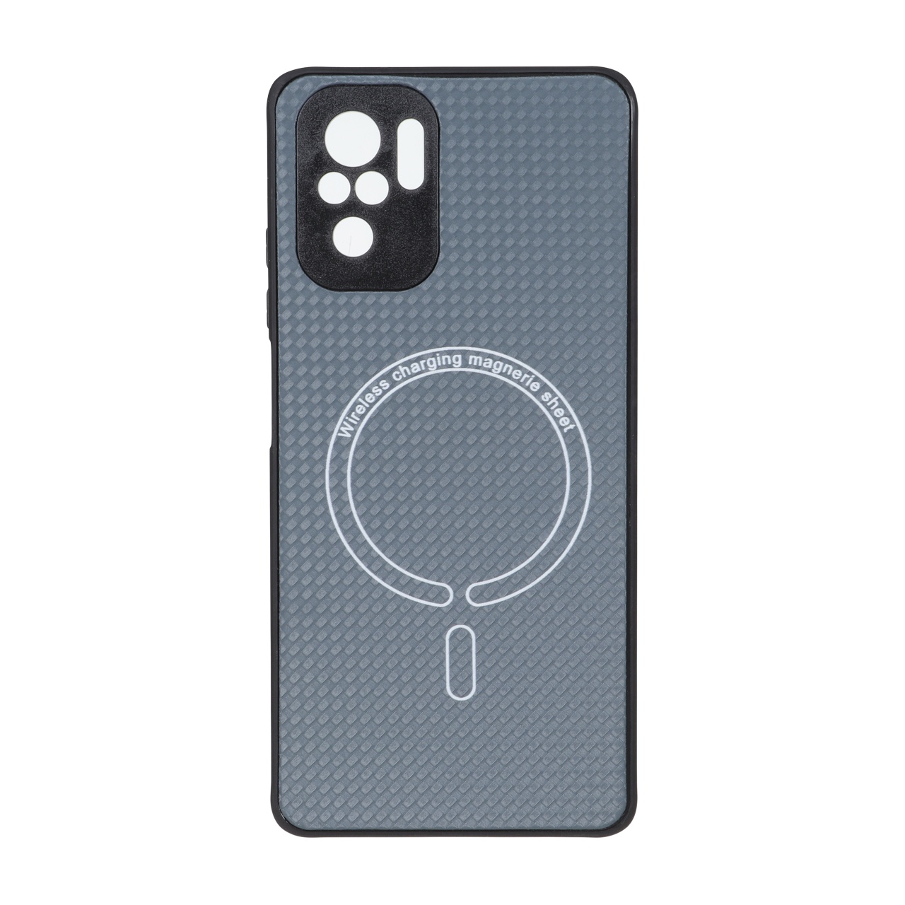قاب کربنی طرح Magnetic محافظ لنزدار مناسب برای شیائومی Redmi Note 10 4G / Redmi Note 10S / Poco M5S