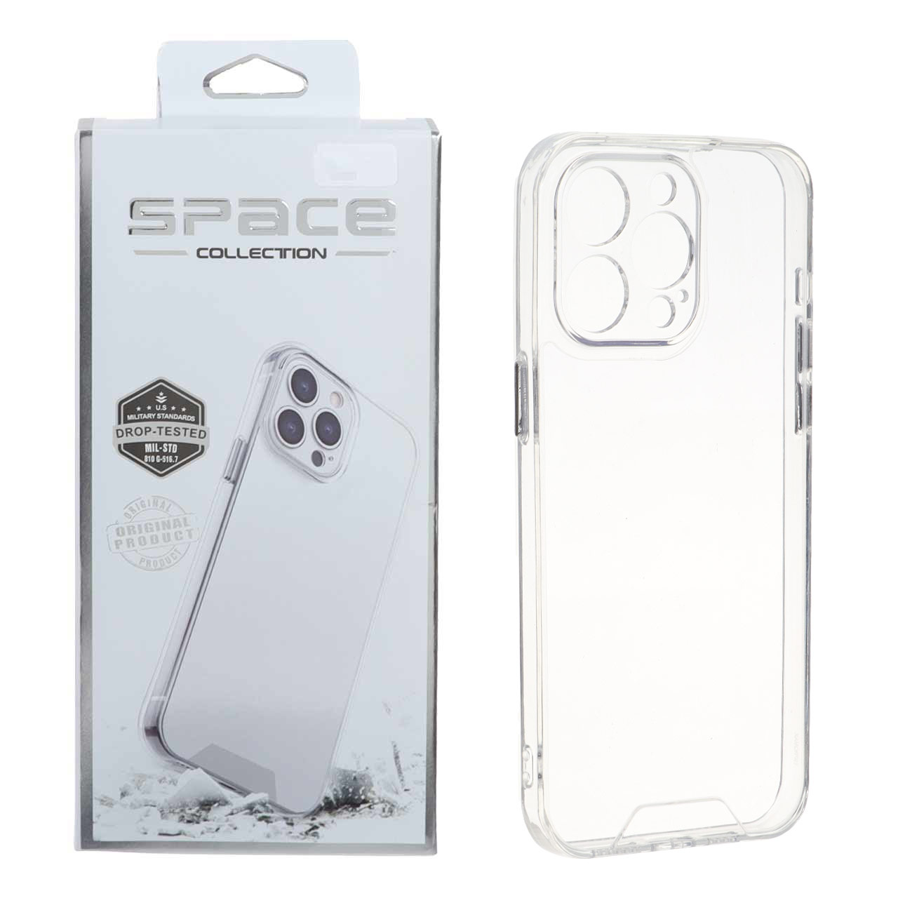 قاب شفاف ضد ضربه Space مناسب برای آیفون ۱۵ پرو مکس