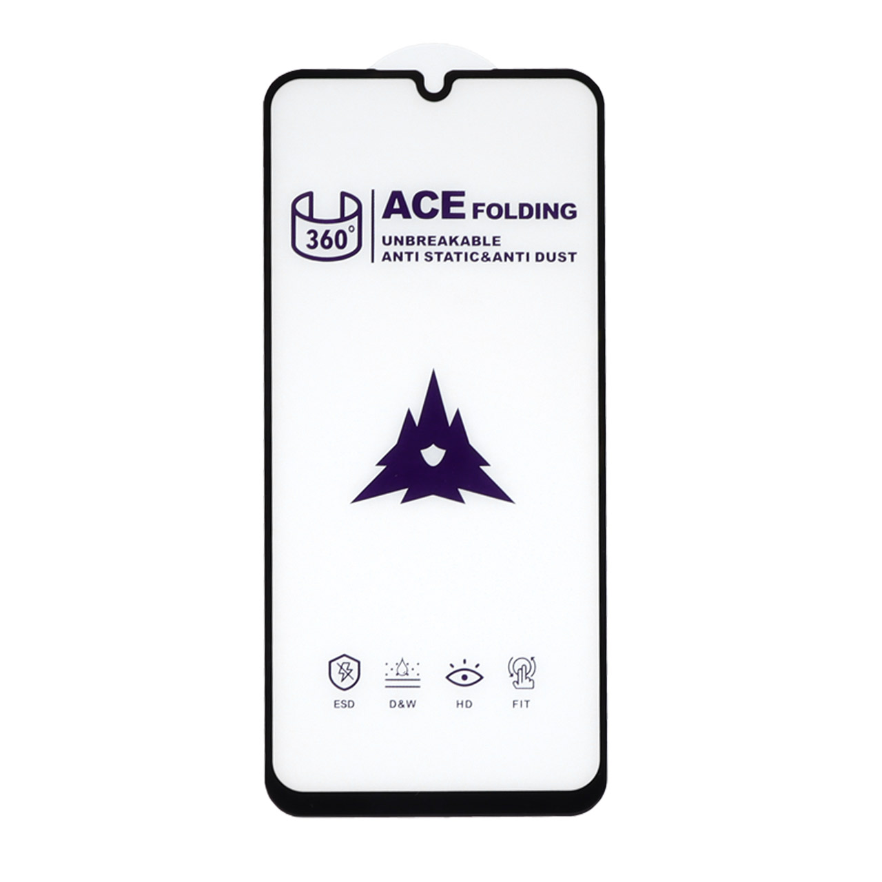 محافظ صفحه نمایش شیشه ای فول کاور ACE 360 درجه ضد الکتریسیته ساکن مناسب برای سامسونگ گلکسی A15 / A25 / A24 / M34 / F34
