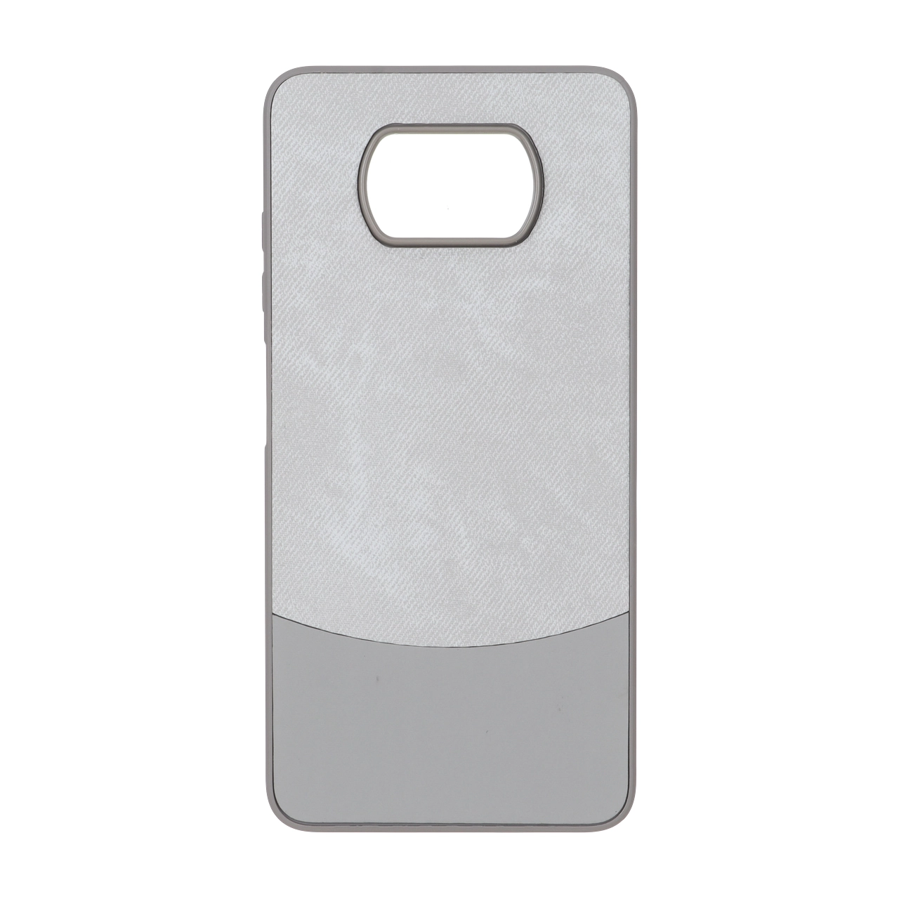 قاب دو تکه طرح چرم و جیر طوسی مناسب برای شیائومی پوکو X3 / پوکو X3 پرو / پوکو X3 NFC