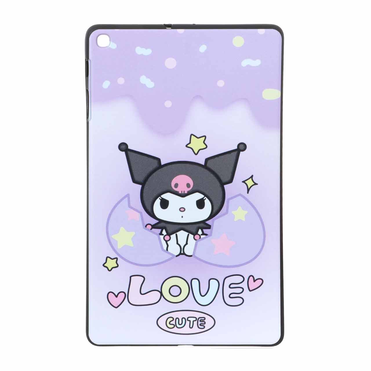 قاب ژله ای فانتزی طرح کرومی (Kuromi) مدل LOVE CUTE مناسب برای تبلت سامسونگ گلکسی تب A 10.1 اینچ 2019 مدل SM-T515