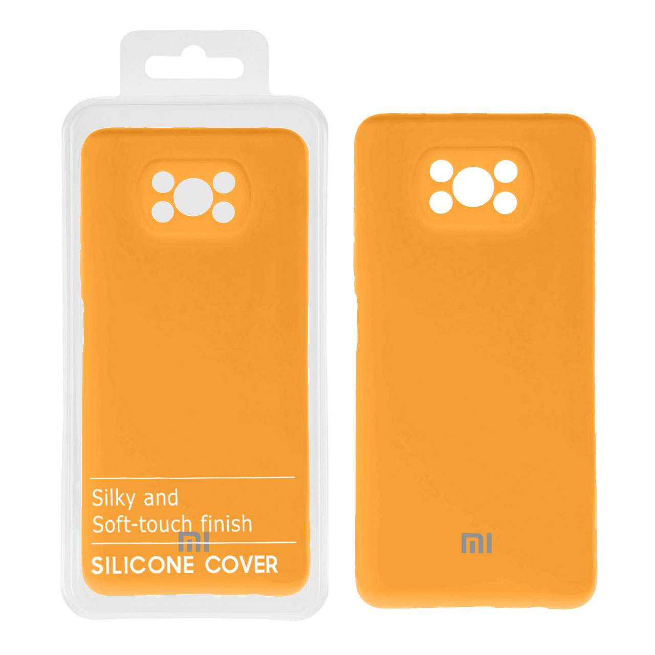قاب نیو سیلیکون محافظ لنزدار RFF مدل Xiaomi Poco X3 / Poco X3 Pro / Poco X3 NFC - زرد کد 9 (پک دار)