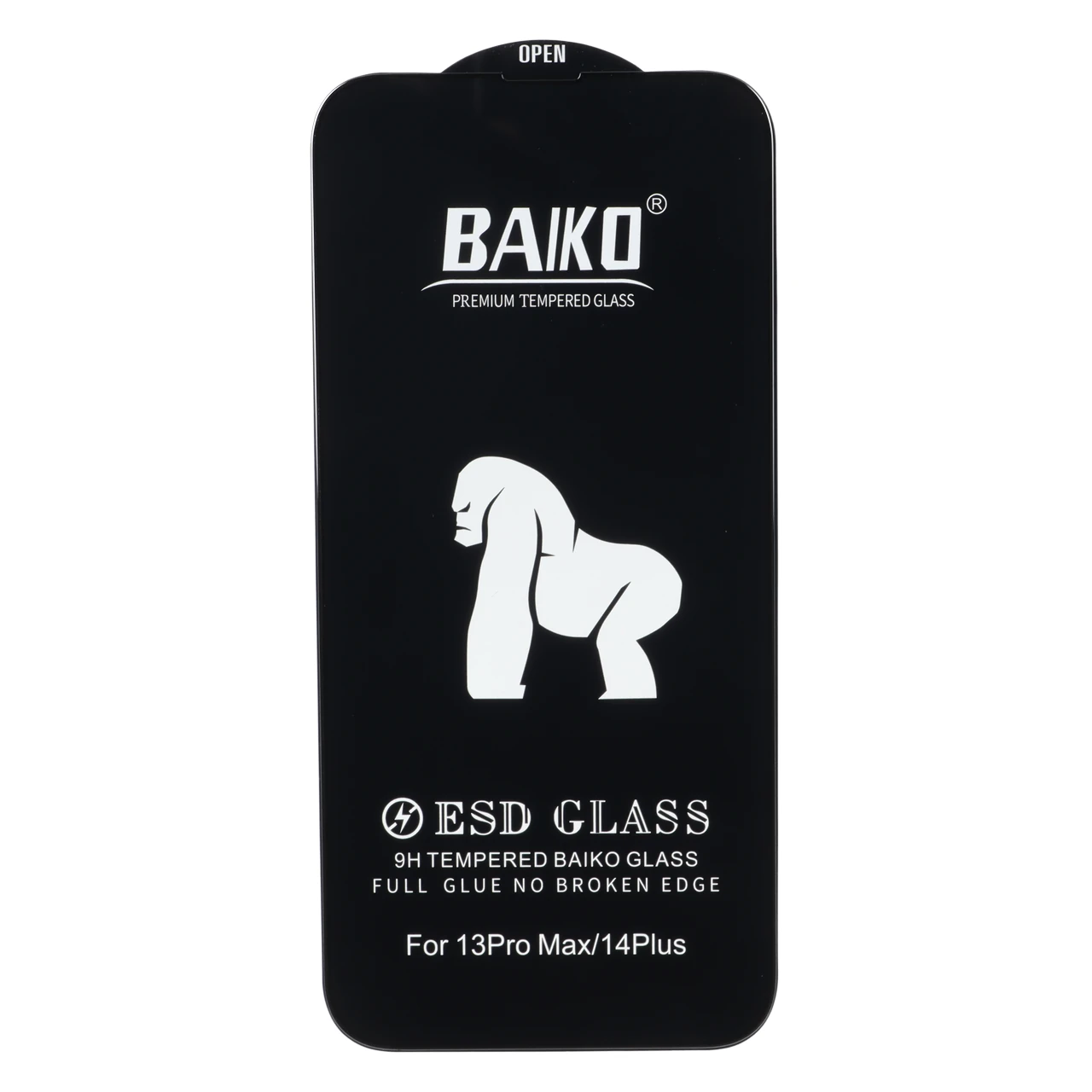 محافظ صفحه نمایش شیشه ای Anti Static Baiko مناسب برای آیفون 13 پرو مکس و آیفون 14 پلاس