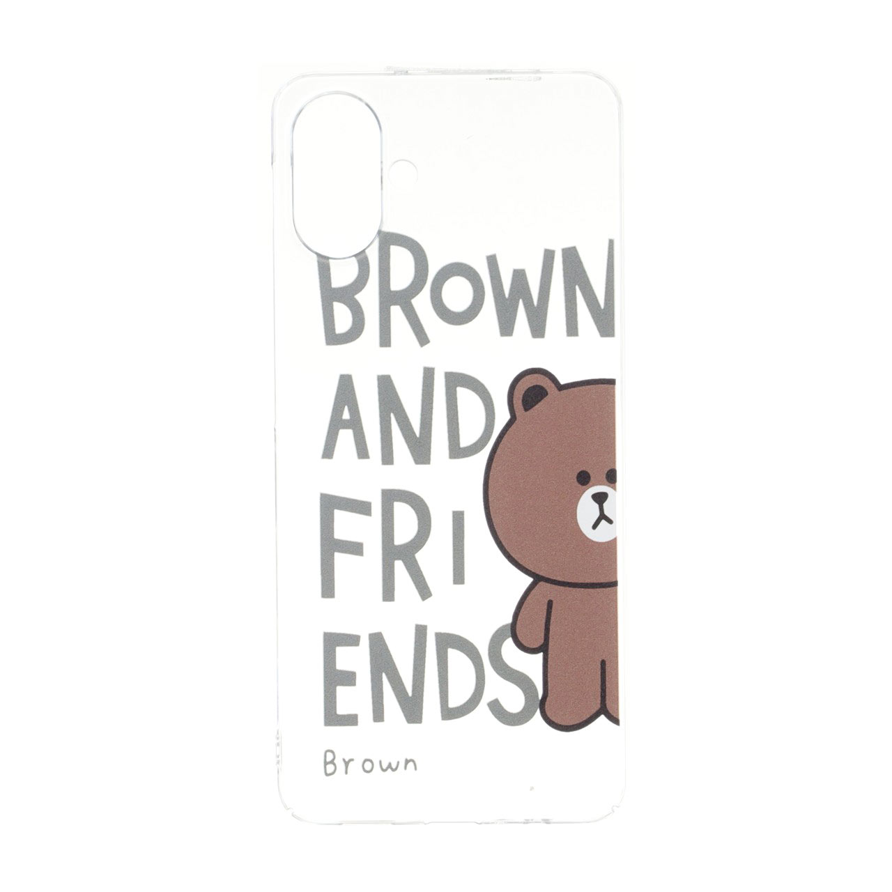 قاب طرح براون خرس کارتونی (Brown & Friends) شفاف مناسب برای سامسونگ گلکسی A07