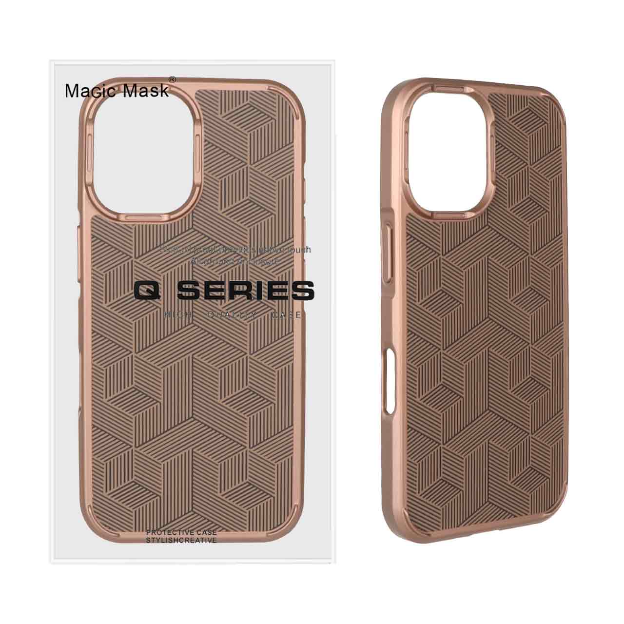 قاب اورجینال Q Series روبیک Apple iPhone 16 - صحرایی