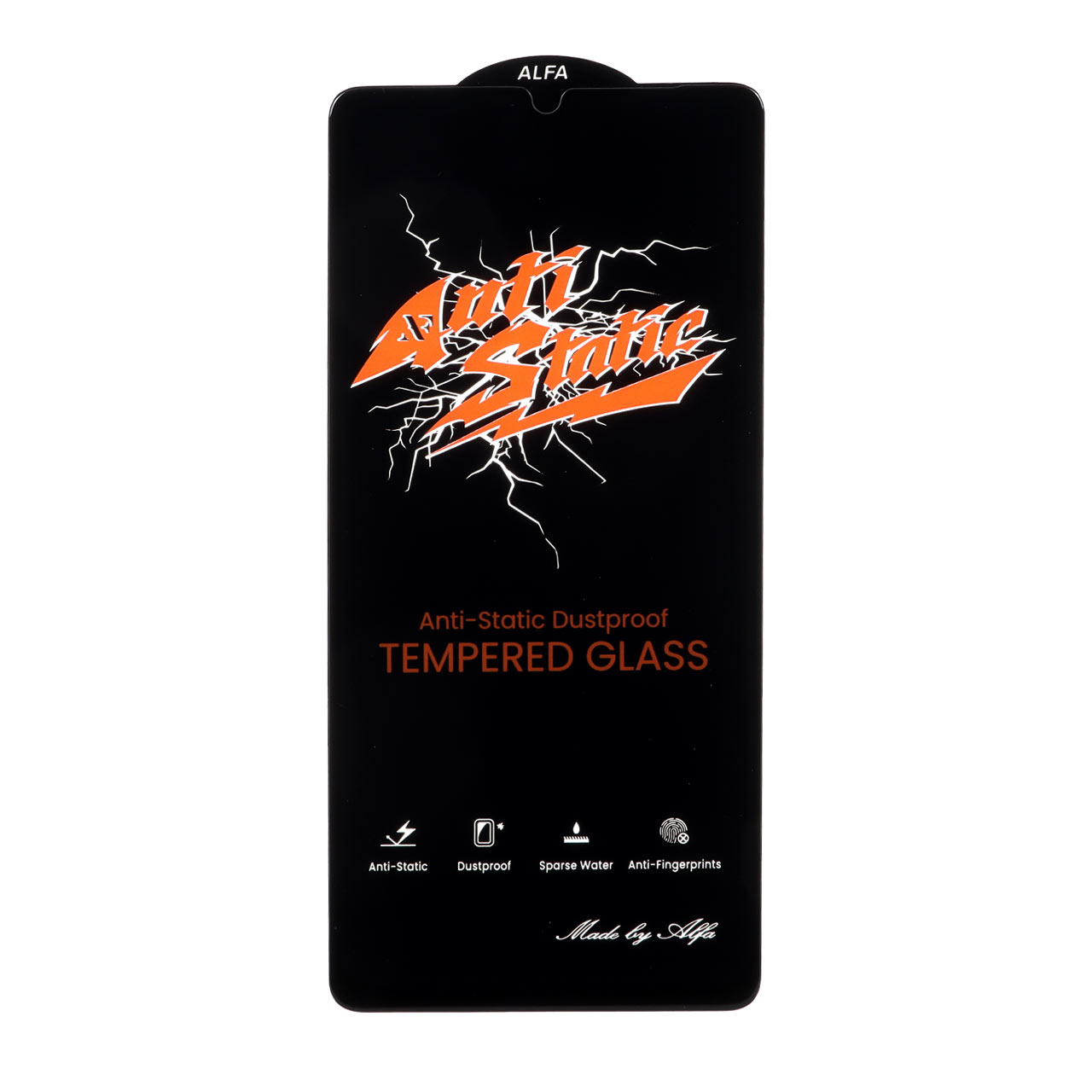 محافظ صفحه نمایش شیشه ای Full Cover Anti Static ALFA مدل Samsung Galaxy A07 / A06