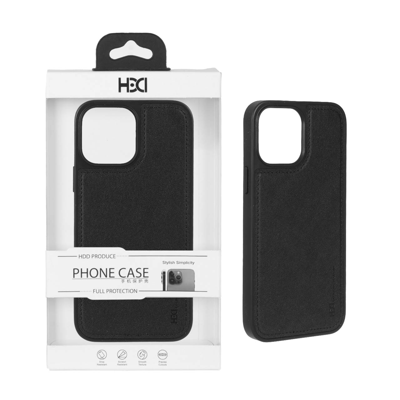 قاب اورجینال HDD دوخت دار Apple iPhone 13 Pro Max - مشکی