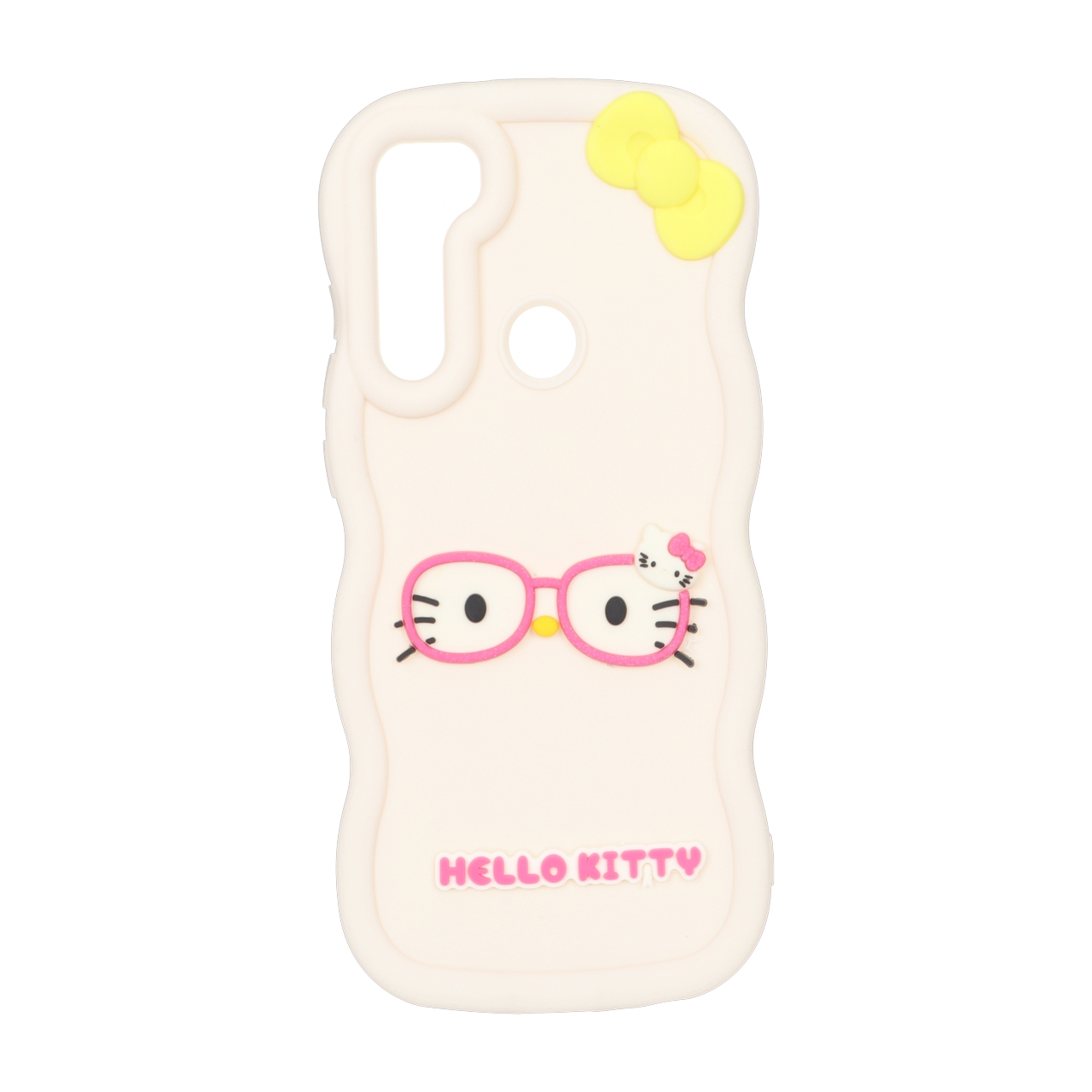 قاب سیلیکونی کنگره‌ای طرح Hello Kitty عینکی مناسب برای شیائومی ردمی نوت 8