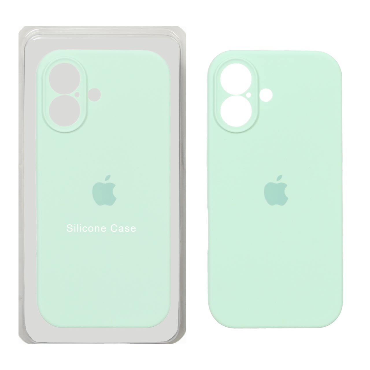 قاب سیلیکونی محافظ لنزدار اورجینال Apple iPhone 17 سبز روشن