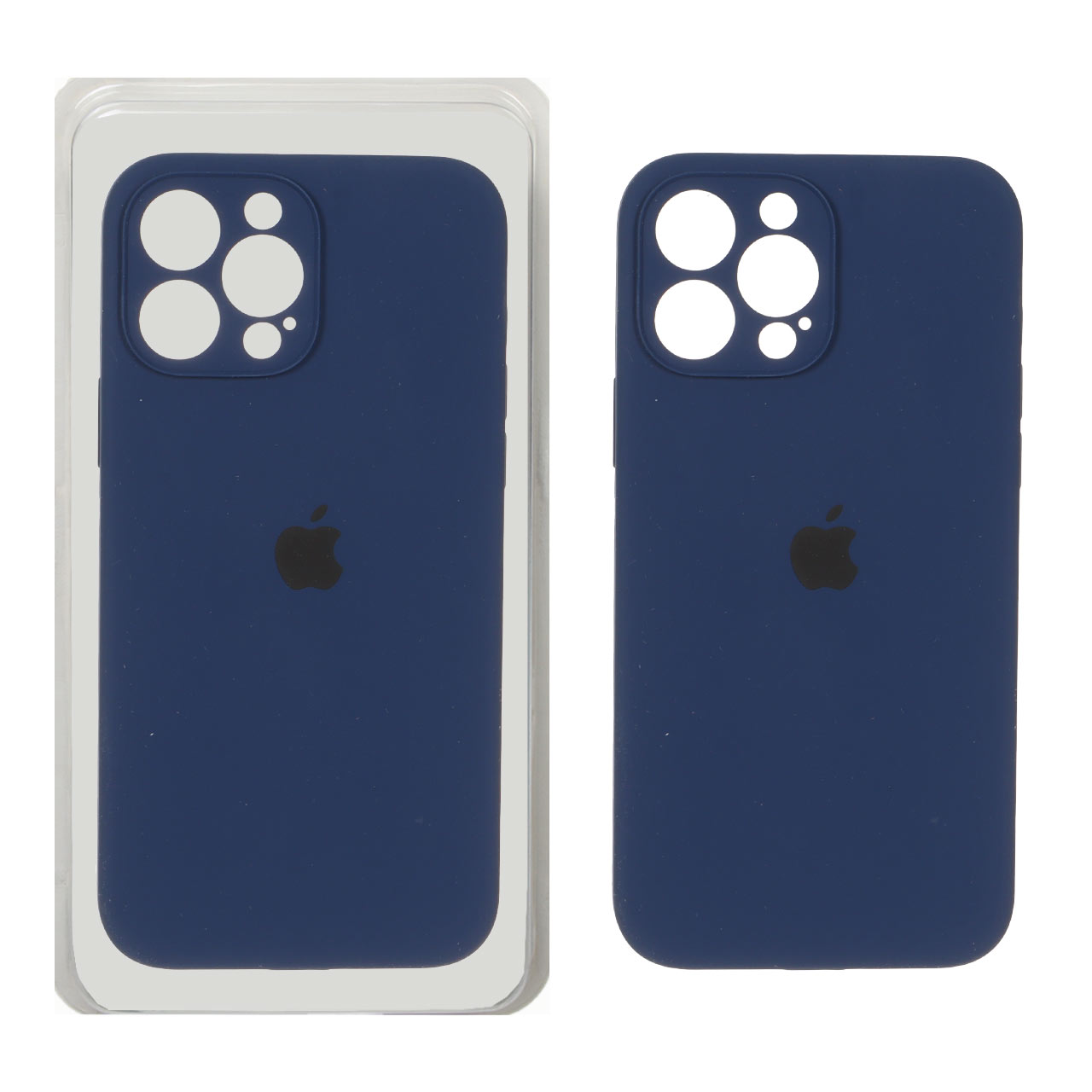 قاب سیلیکونی پاک کنی اورجینال ++A مدل Apple iPhone 13 Pro Max - سرمه ای (پک دار)