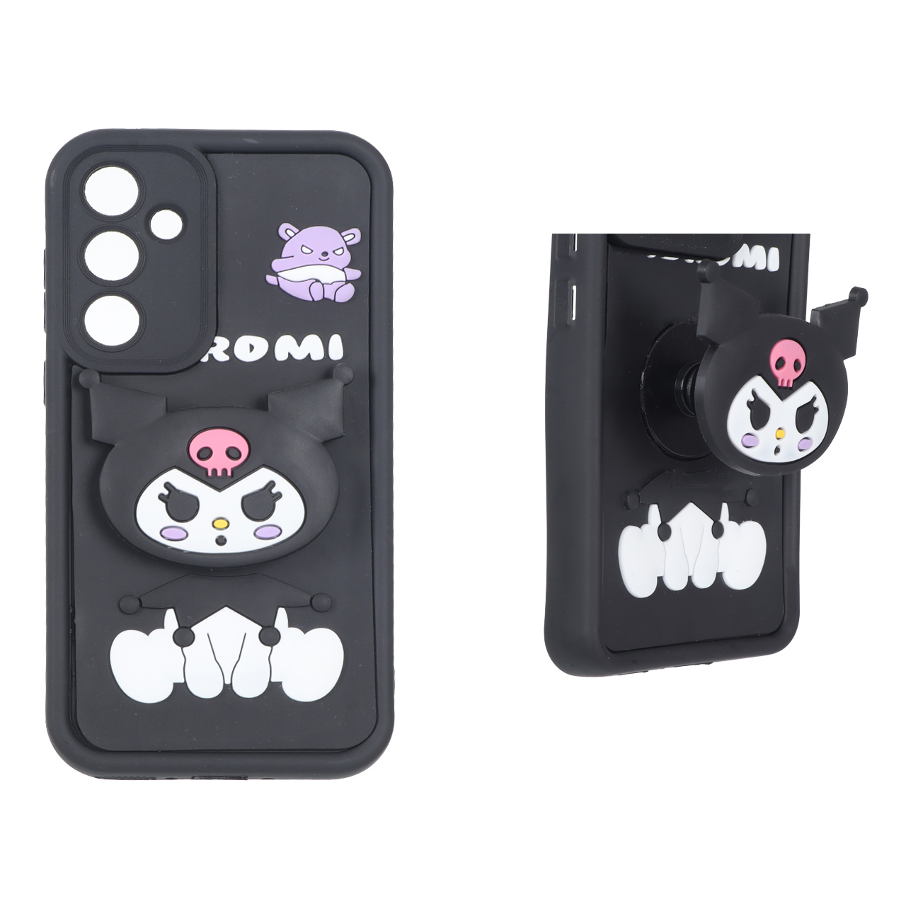 قاب Solid Case پاپ سوکت عروسکی برجسته Samsung Galaxy A35 - طرح 156