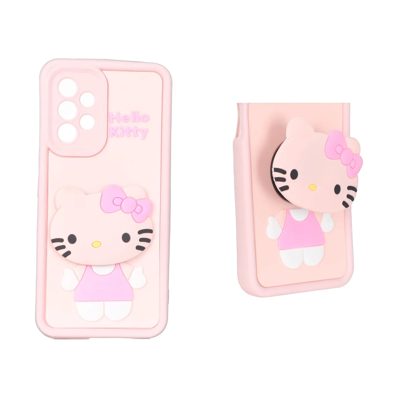 قاب Solid Case پاپ سوکت عروسکی برجسته Samsung Galaxy A53 - طرح 112