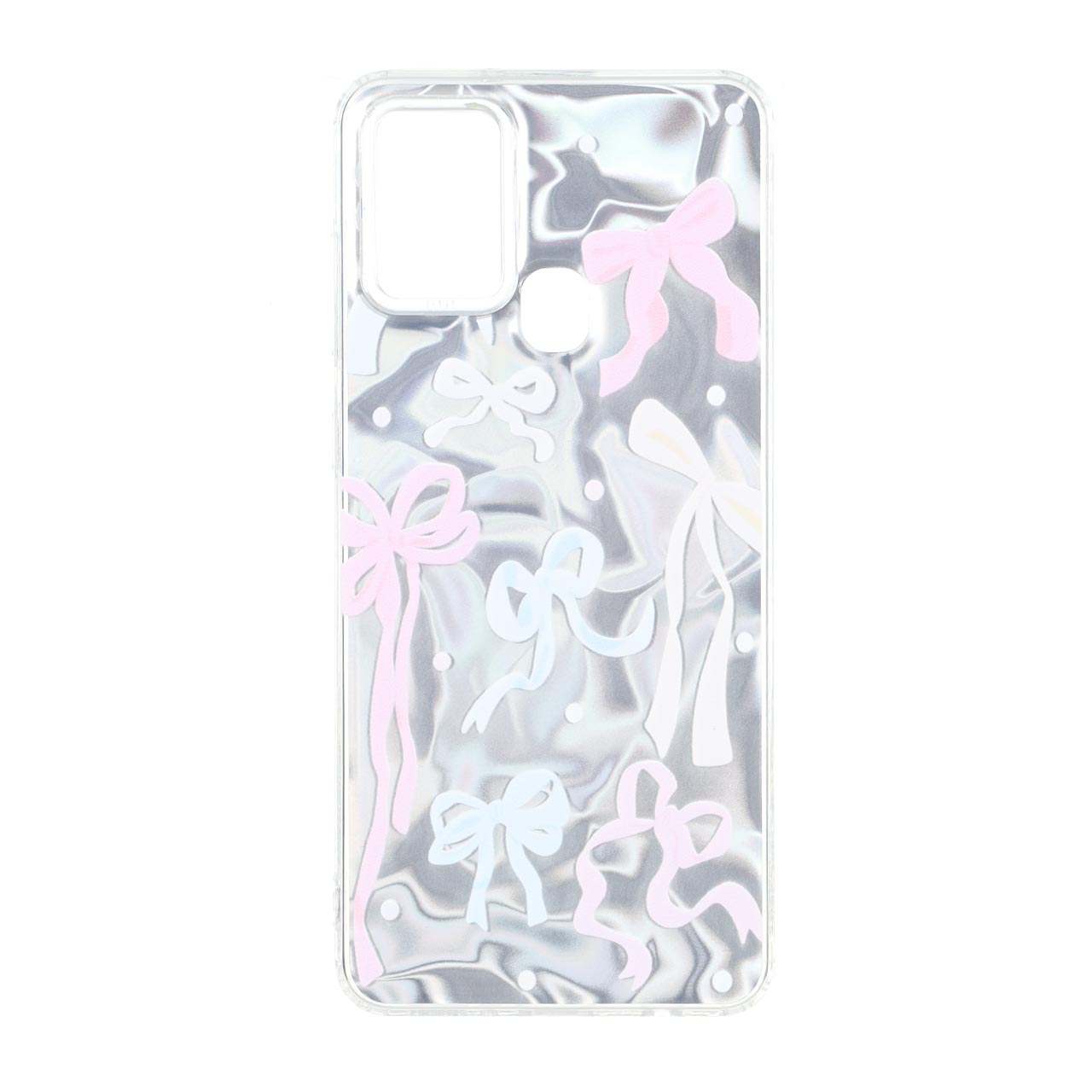 قاب ژله ای طرح پاپیون Silver Cloud مناسب برای سامسونگ گلکسی A21s