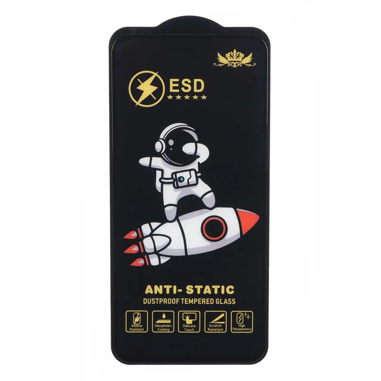 محافظ صفحه نمایش شیشه ای Full Cover Space Man Anti Static ESD مدل Samsung Galaxy S23 FE / A54 / Honor 400