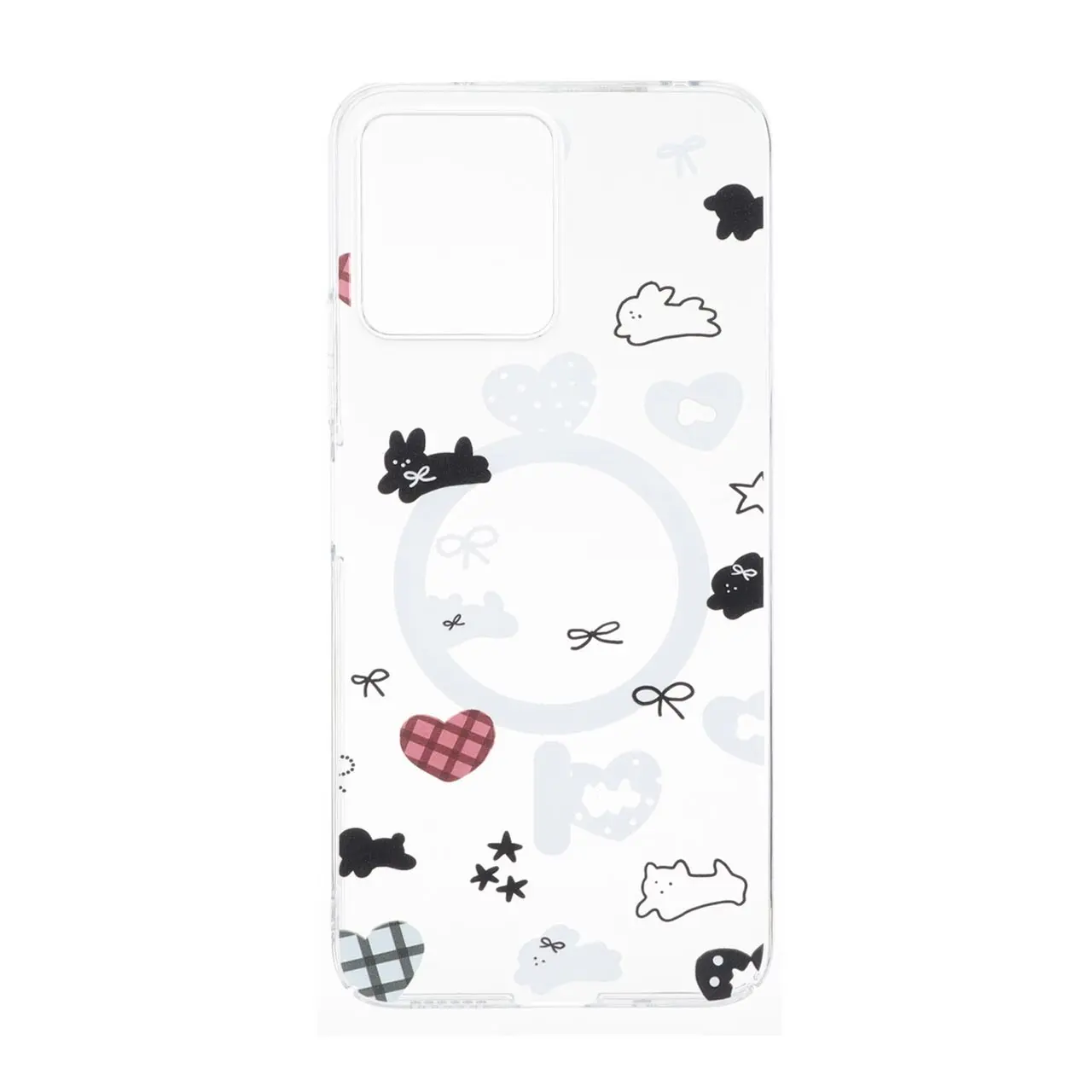 قاب Cute کریستالی طرح مگ سیف Xiaomi Redmi 12 / Poco M6 Pro 5G - کد 464