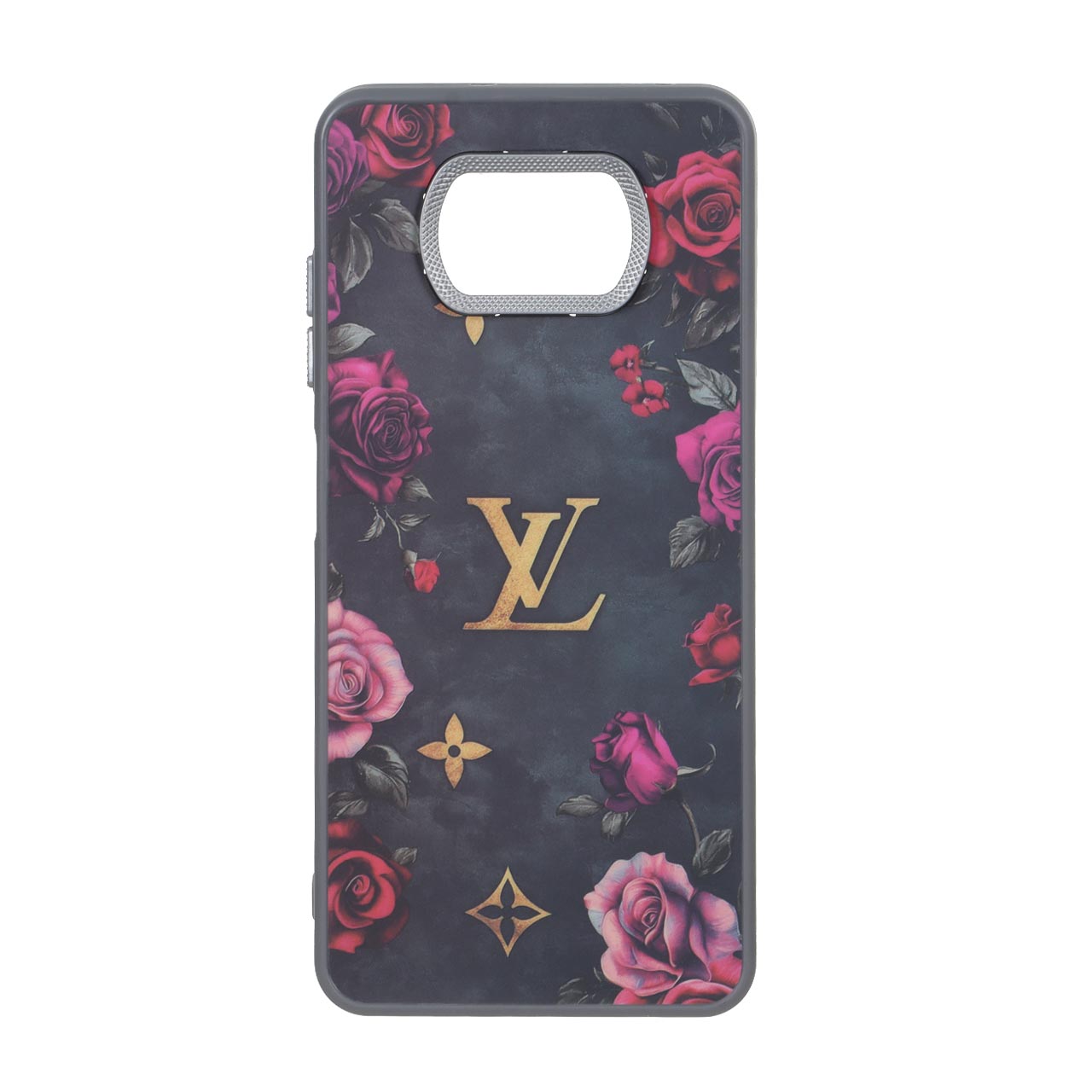 قاب طرح گل رز و LV با محافظ لنز کربنی مناسب برای شیائومی پوکو X3، پوکو X3 پرو و پوکو X3 NFC