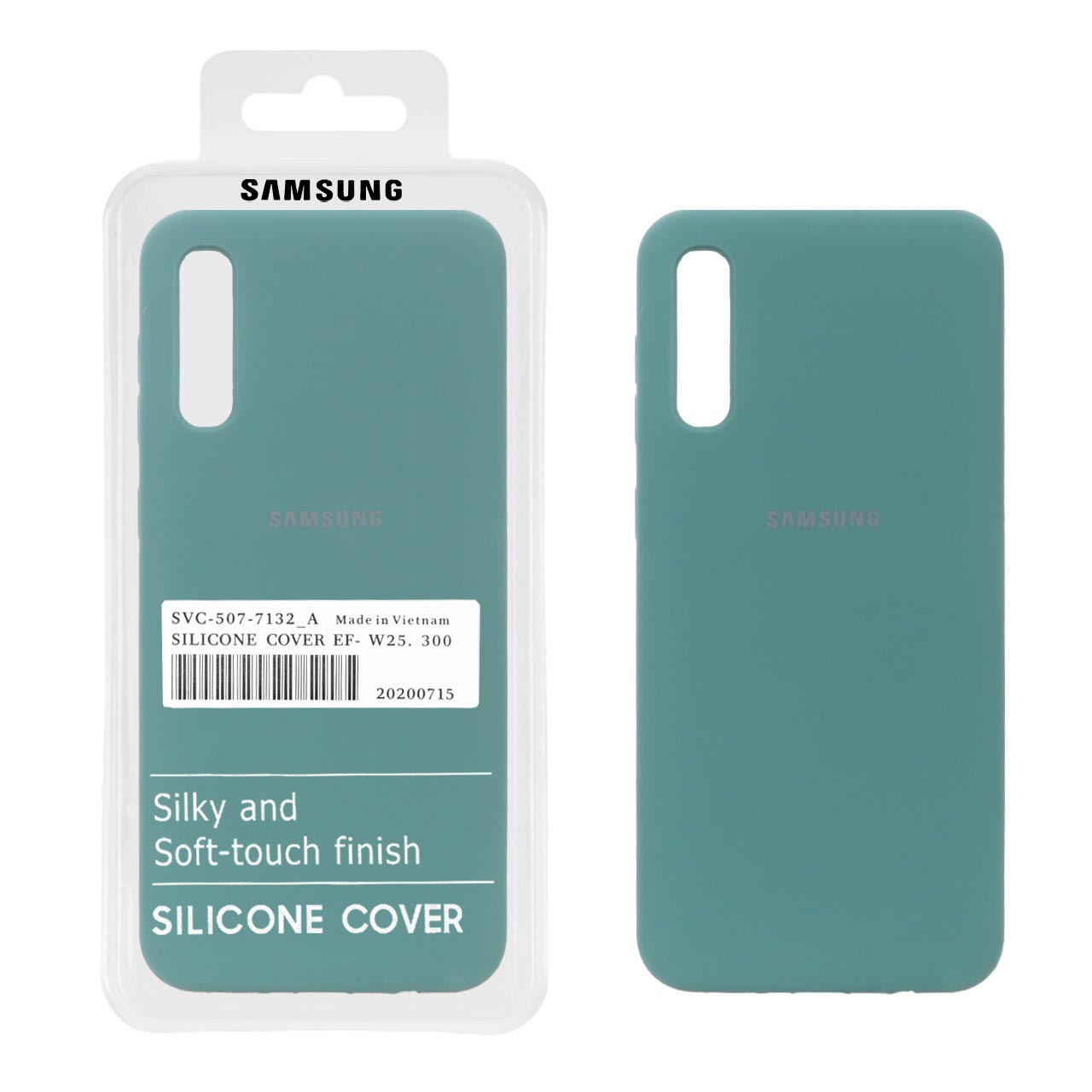 قاب سیلیکونی پاک کنی اورجینال درجه یک Samsung Galaxy A30s / A50 / A50s - سبز (پک دار)