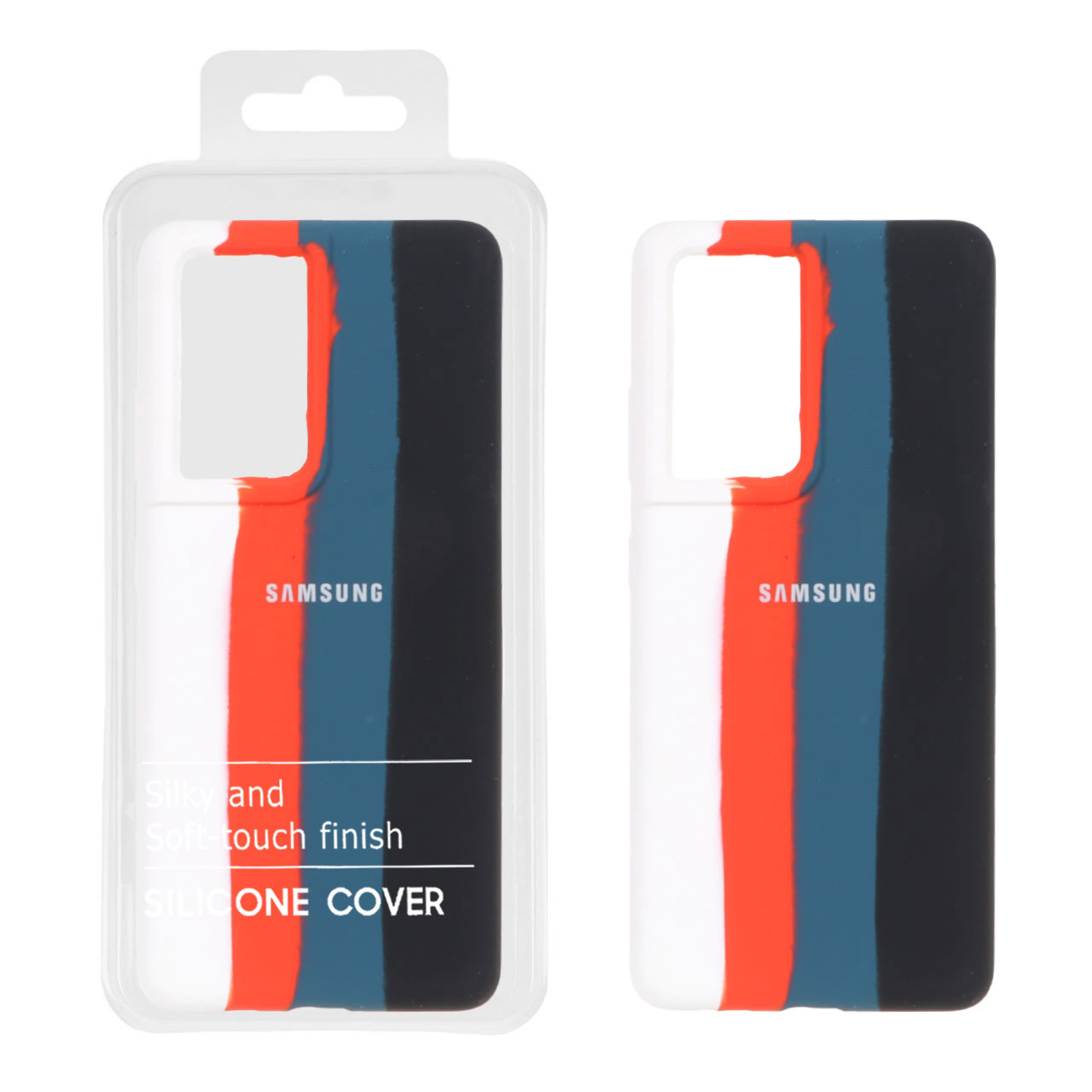 قاب سیلیکونی طرح آبرنگی اورجینال مناسب برای سامسونگ گلکسی اس 21 اولترا