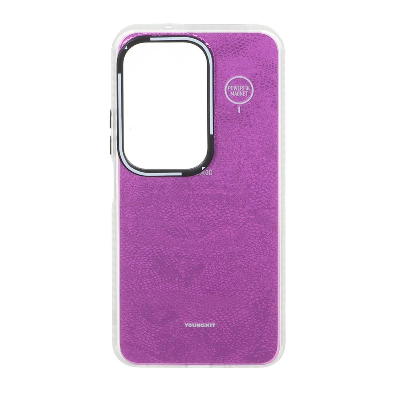 قاب Youngkit طرح بارکد پوست ماری دور مات مناسب برای شیائومی ردمی ۱۵ 4G