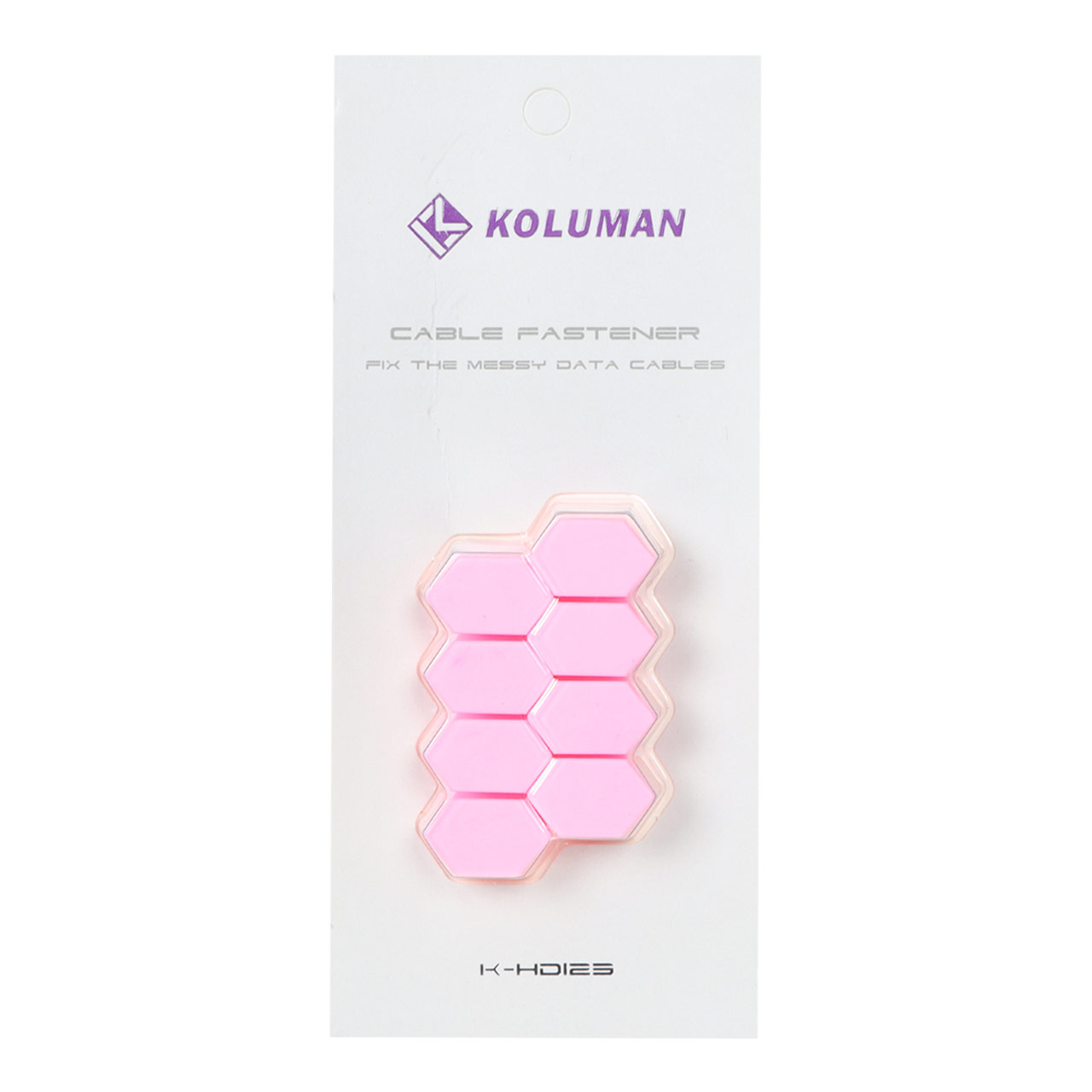 نگهدارنده کابل کلومن Koluman مدل K-HD123 رنگ صورتی
