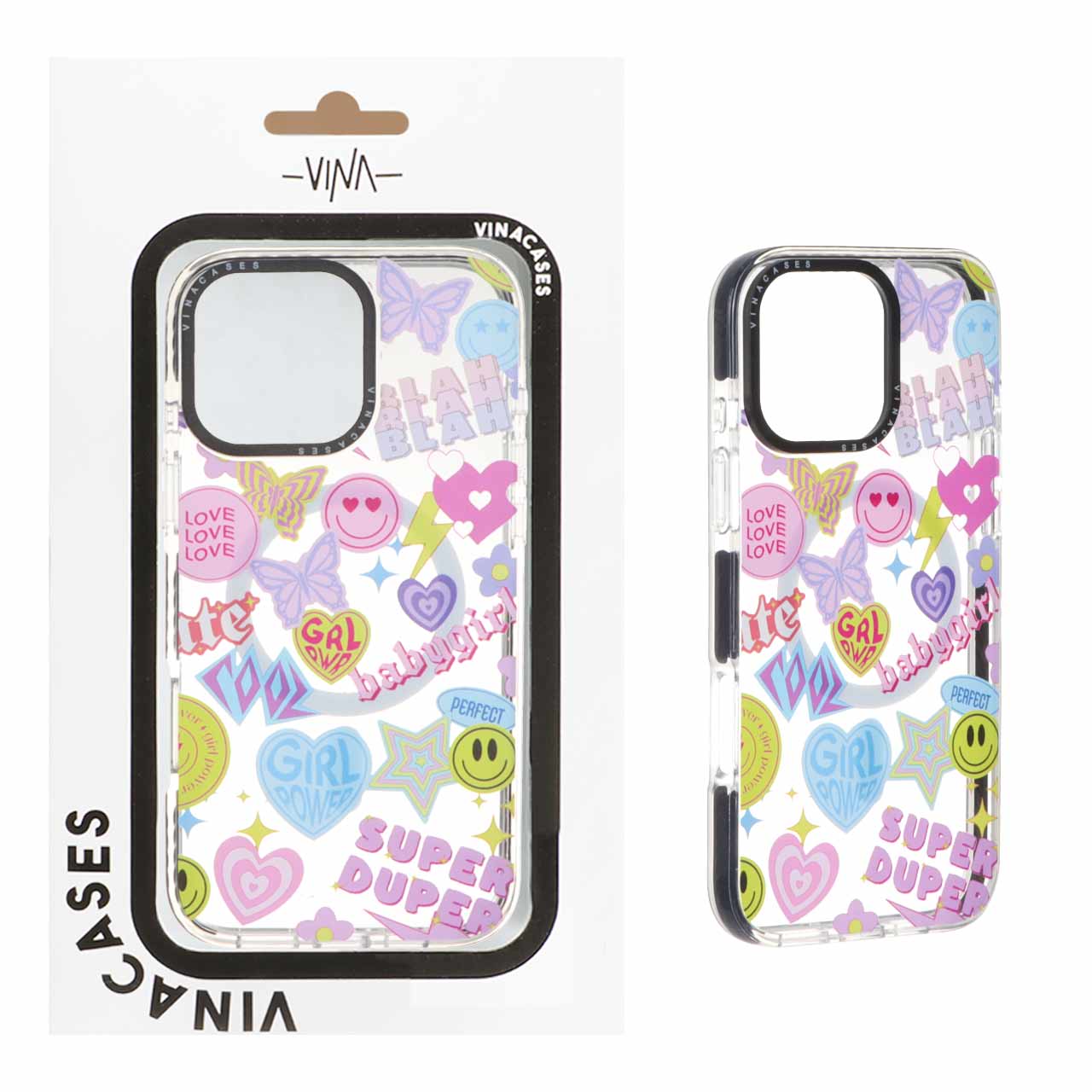 قاب اورجینال Vina شفاف Magsafe طرح دار Apple iPhone 16 Pro Max - کد 292