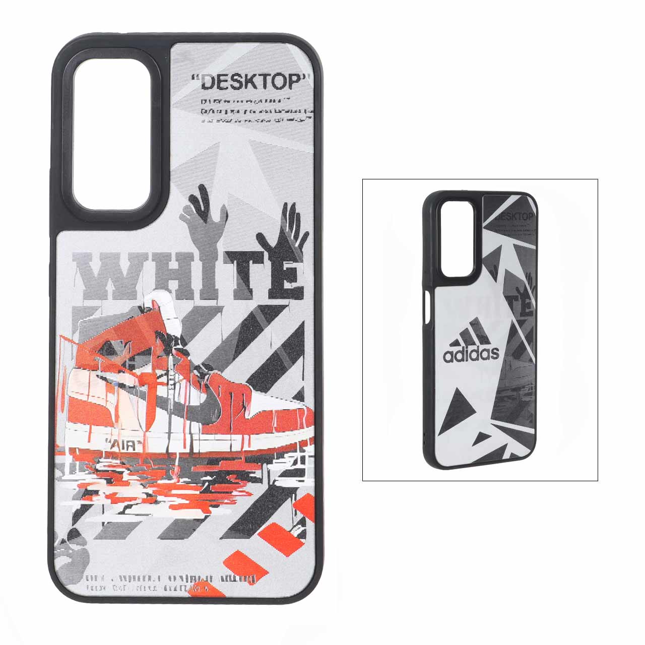 قاب 3D هولوگرافیک طرح Off-White (کفش و نوشته) مناسب برای سامسونگ گلکسی A34