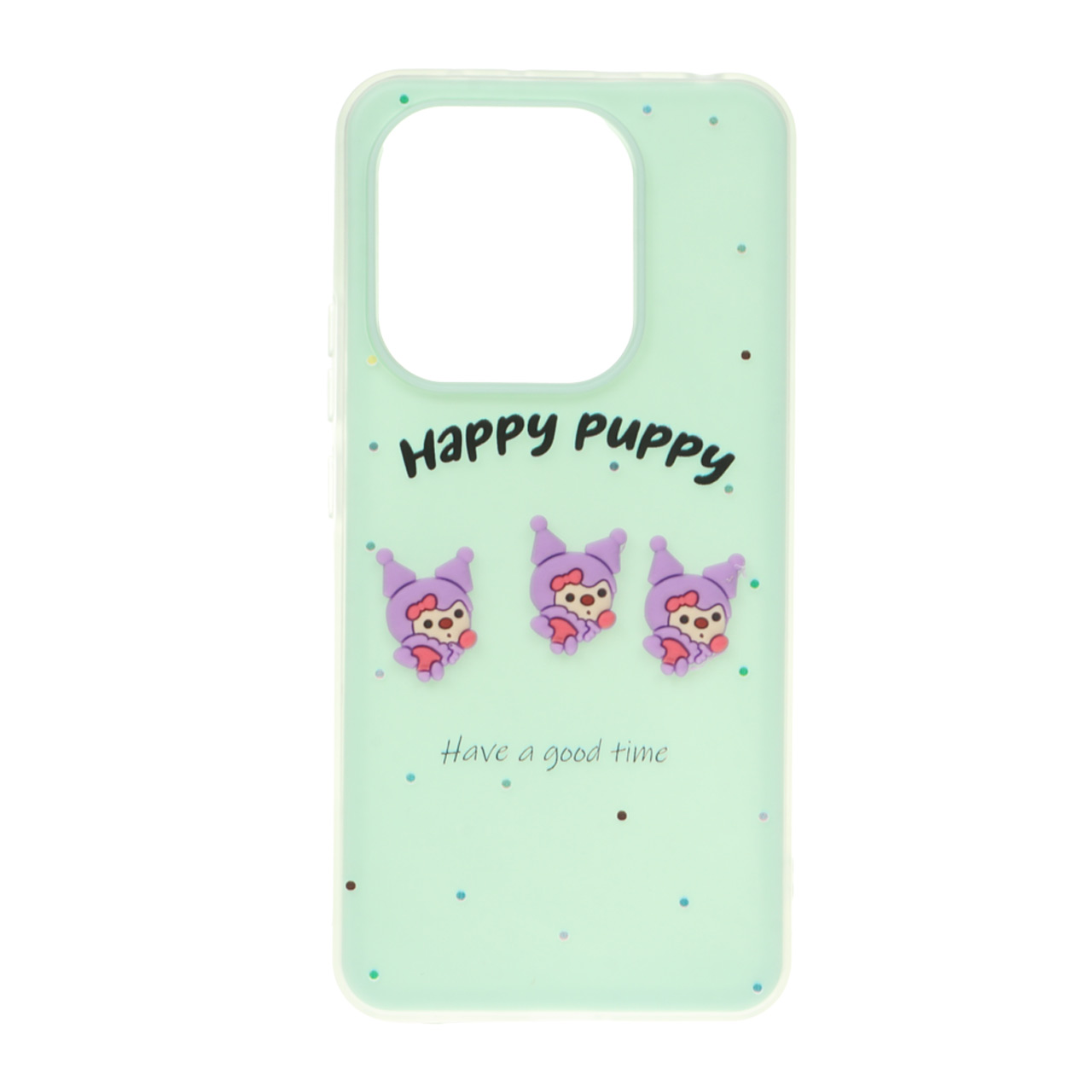 قاب طرح Happy Puppy عروسک برجسته دو لایه مناسب برای شیائومی ردمی نوت 14 4G