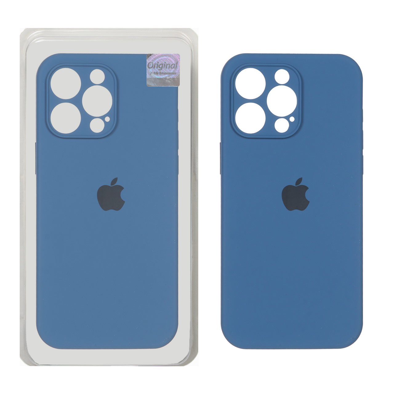 قاب سیلیکونی پاک کنی اورجینال Master Quality مدل Apple iPhone 15 Pro Max - آبی تیره (پک دار)