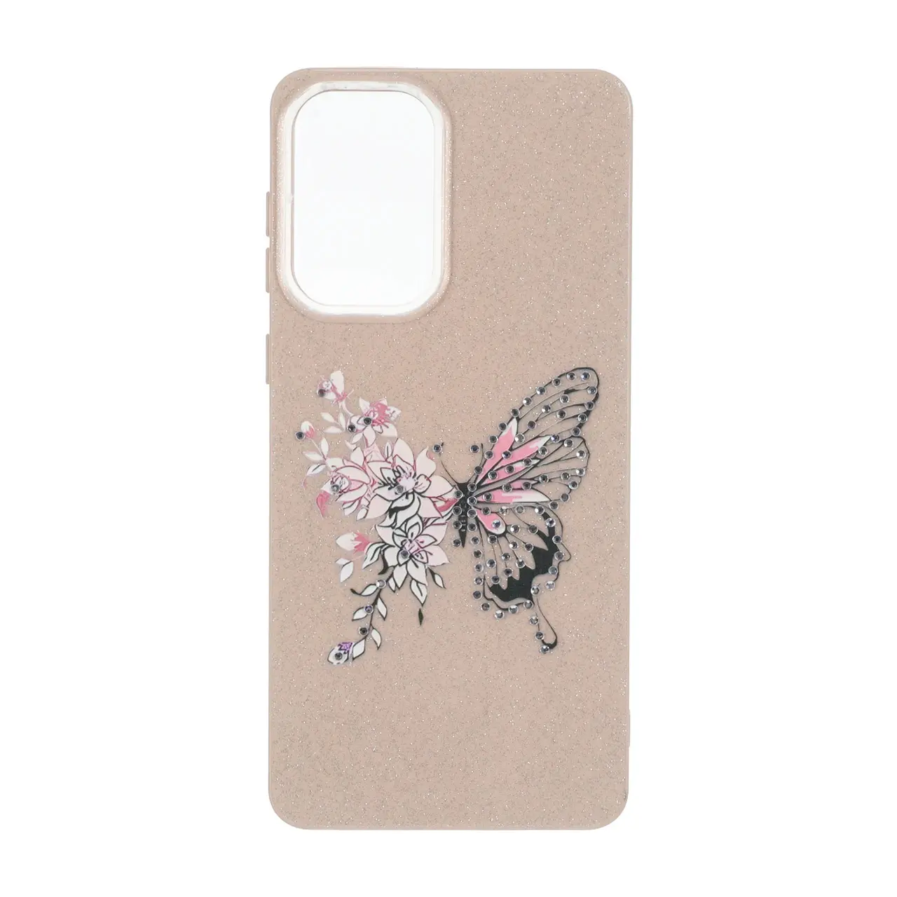 قاب طرح Butterfly اکلیلی نگین دار مناسب برای سامسونگ گلکسی A73