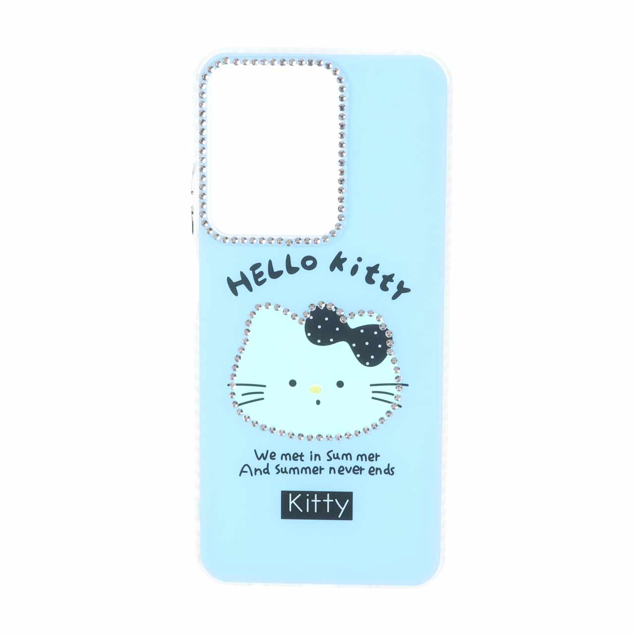 قاب هولوگرامی فانتزی طرح Hello Kitty نگین دار مناسب برای شیائومی Redmi A5 و Poco C71