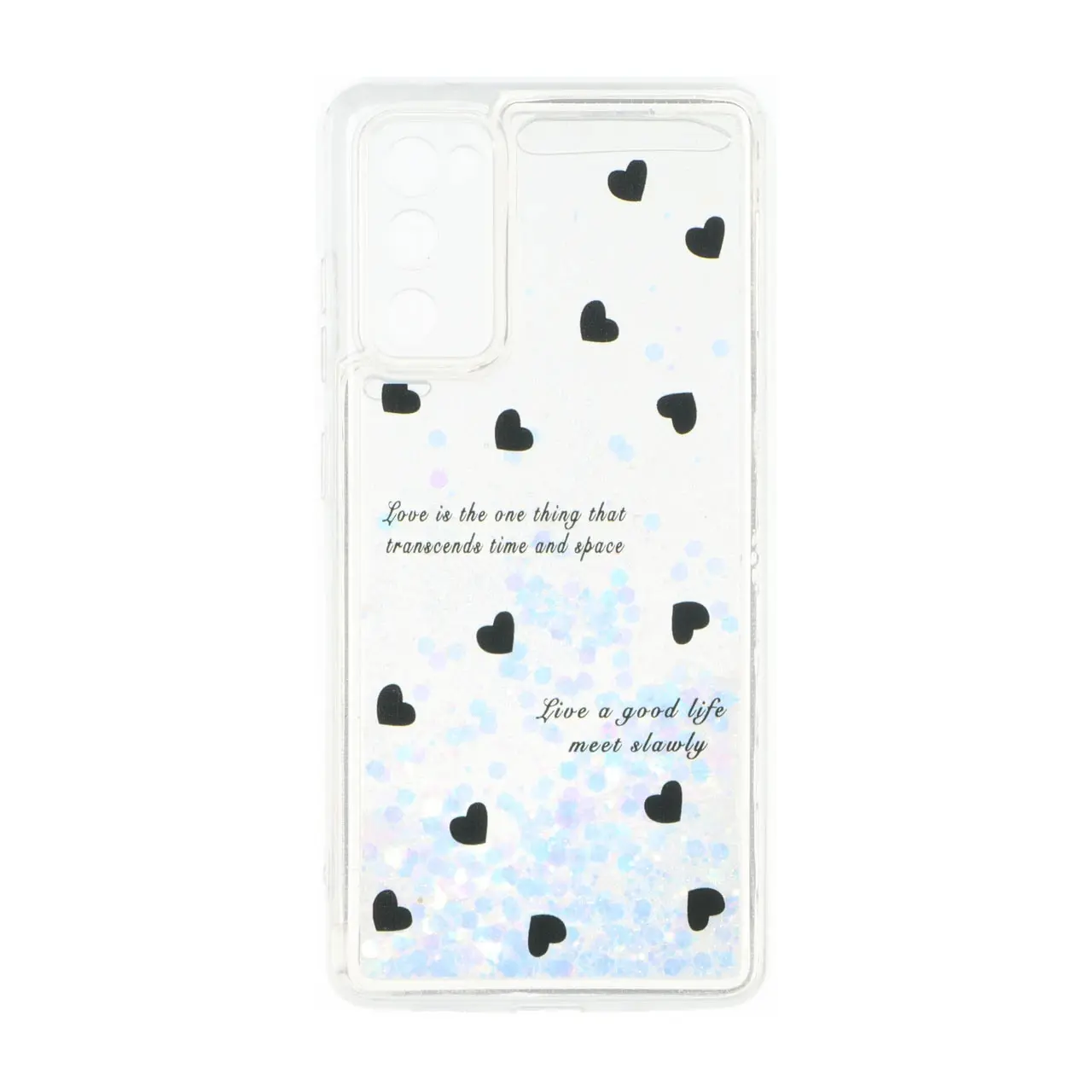 قاب آکواریومی اکلیلی طرح دار دور ژله ای Samsung Galaxy S20 FE - کد 141