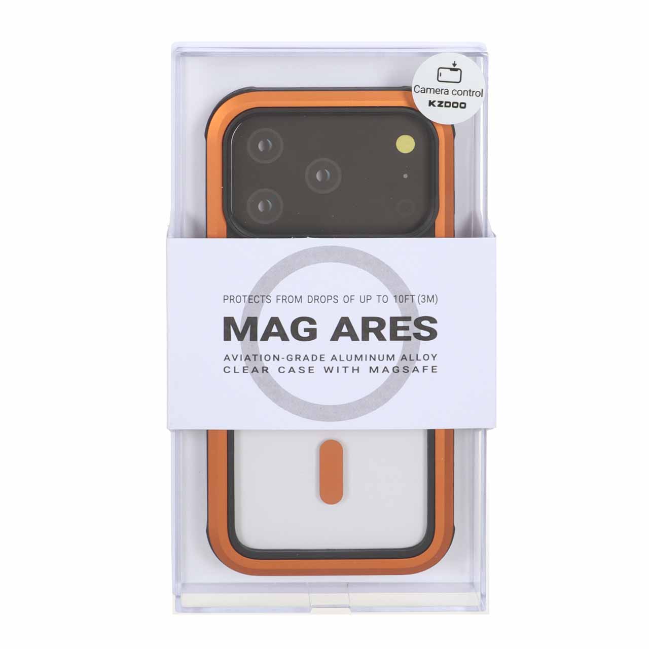 قاب Original KZDoo MAG Ares مدل Apple iPhone 17 Pro - نارنجی